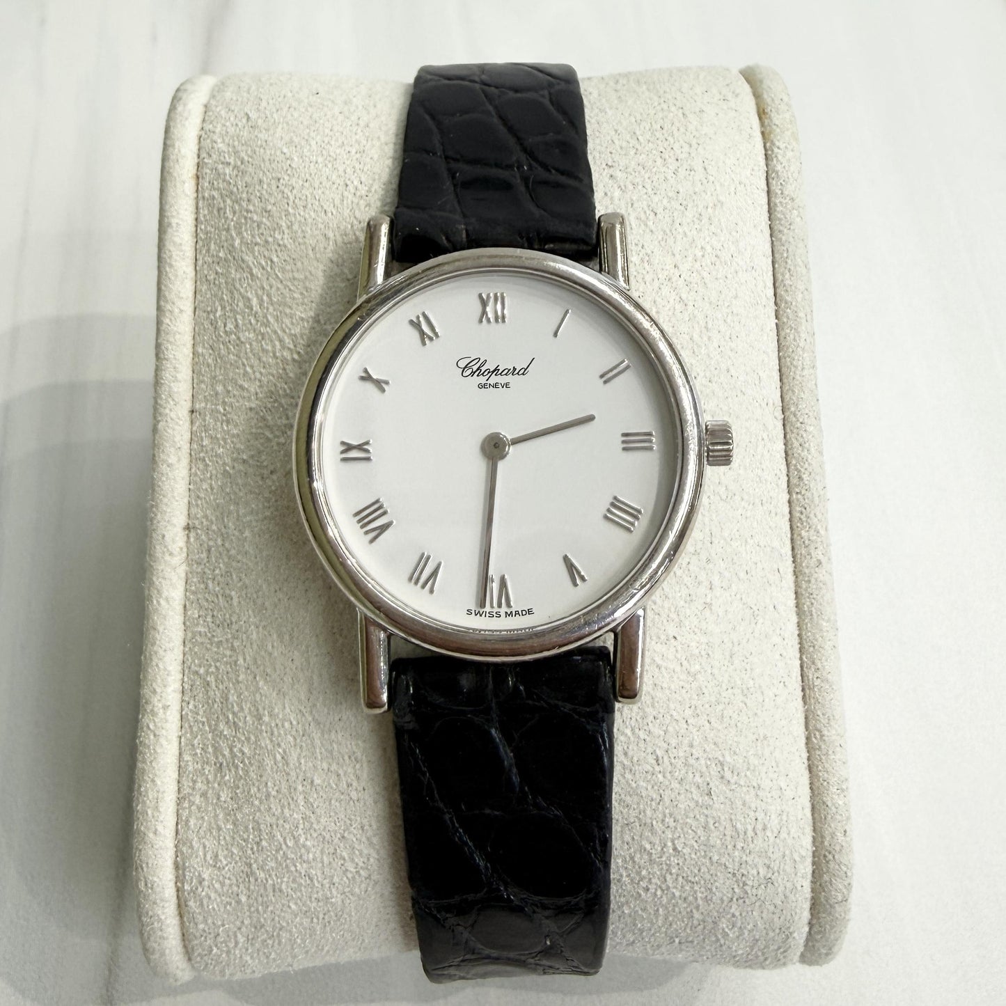 Classic Chopard 18k White Gold 26.5mm Watch with Papers