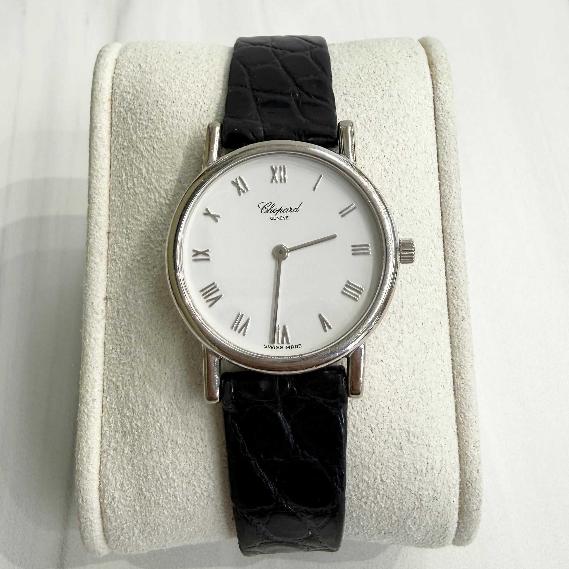 Classic Chopard 18k White Gold 26.5mm Watch with Papers