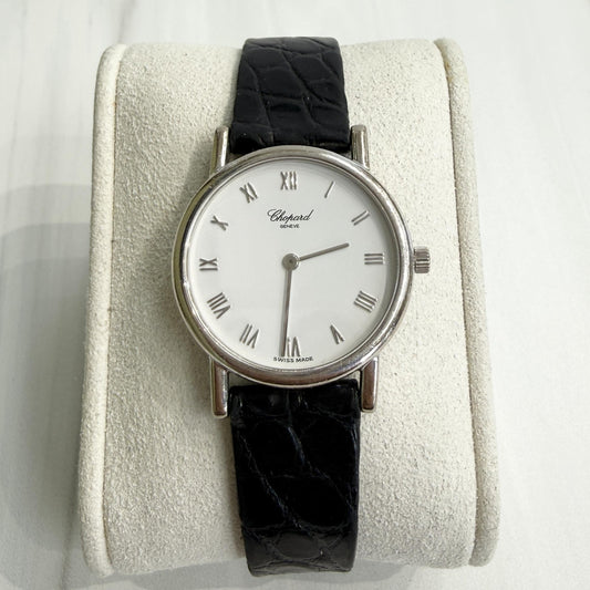 Classic Chopard 18k White Gold 26.5mm Watch with Papers