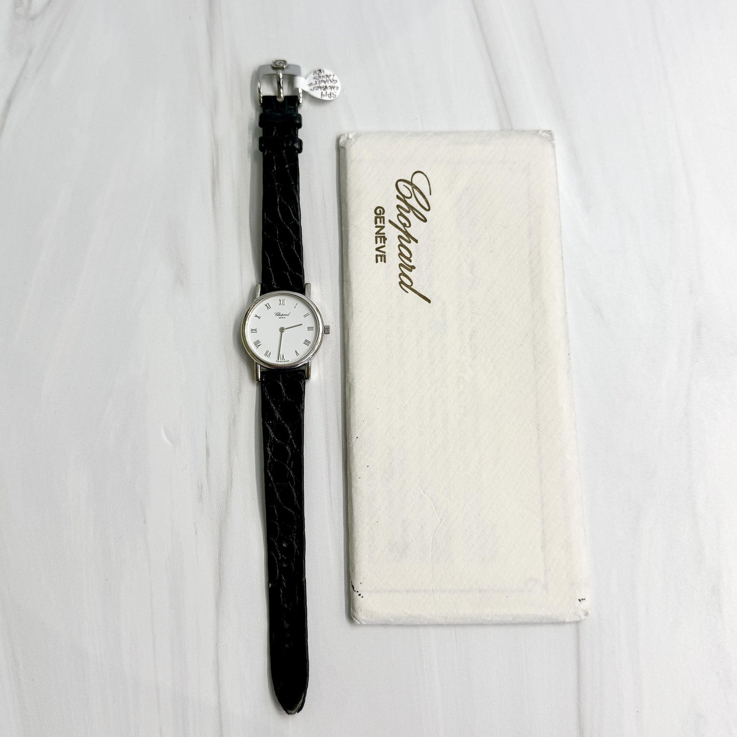 Classic Chopard 18k White Gold 26.5mm Watch with Papers