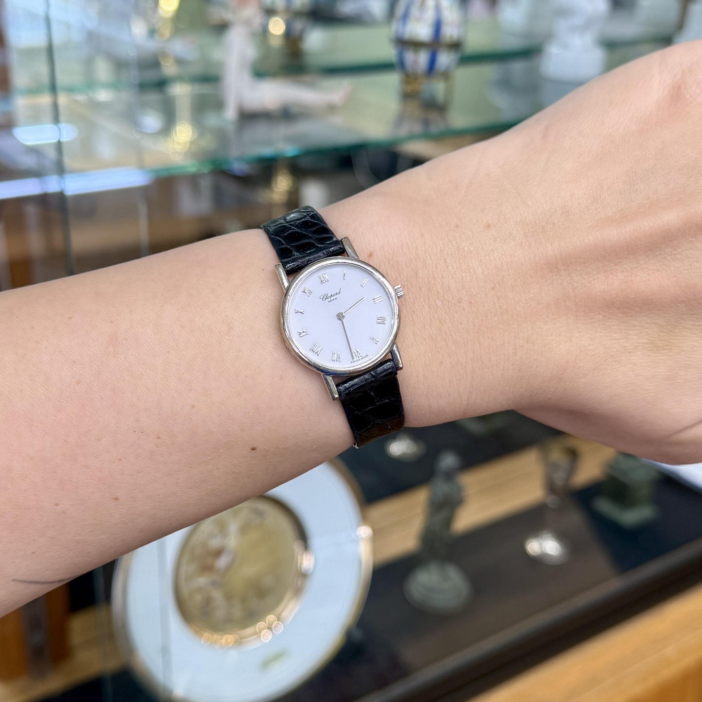 Classic Chopard 18k White Gold 26.5mm Watch with Papers
