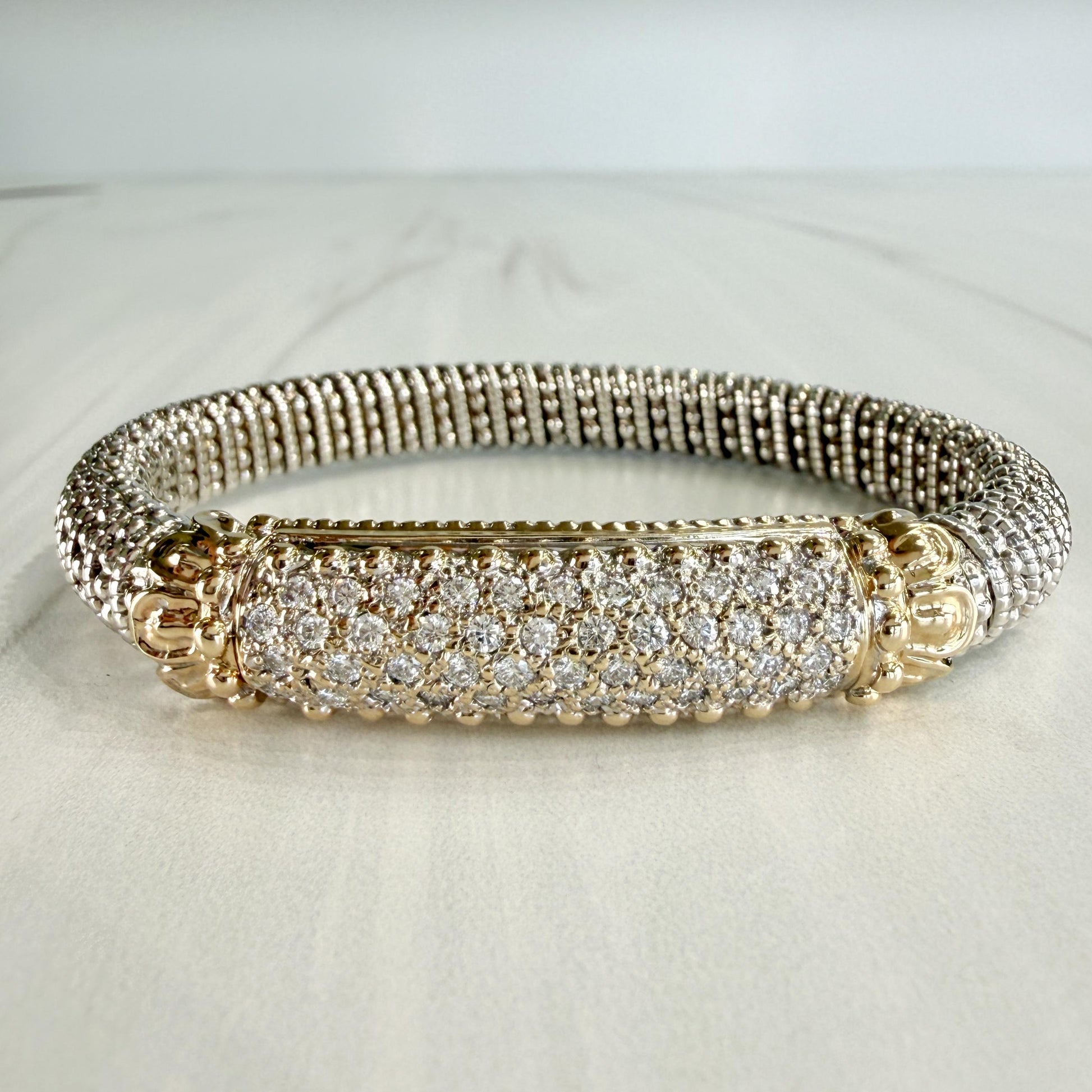 Alwand Vahan 8mm Diamond Bracelet 14k/Sterling Silver