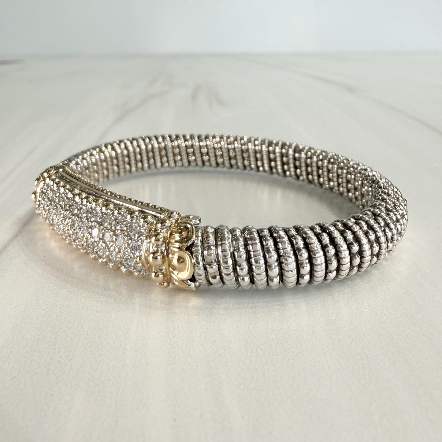 Alwand Vahan 8mm Diamond Bracelet 14k/Sterling Silver
