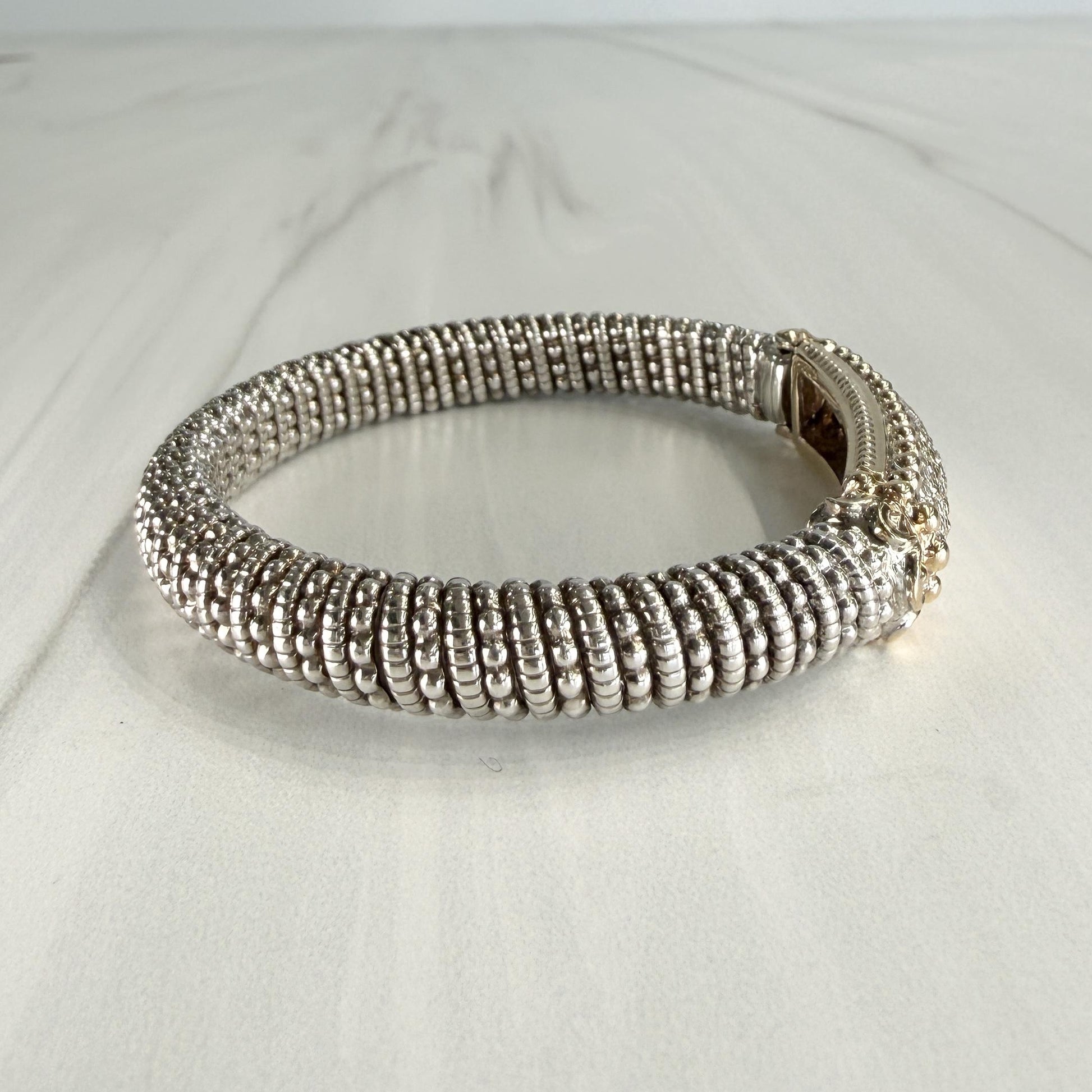 Alwand Vahan 8mm Diamond Bracelet 14k/Sterling Silver