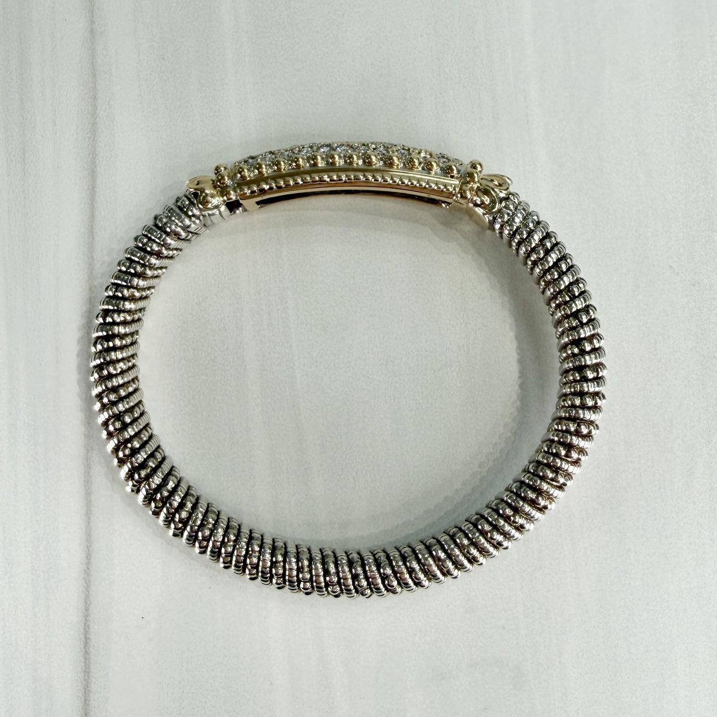 Alwand Vahan 8mm Diamond Bracelet 14k/Sterling Silver
