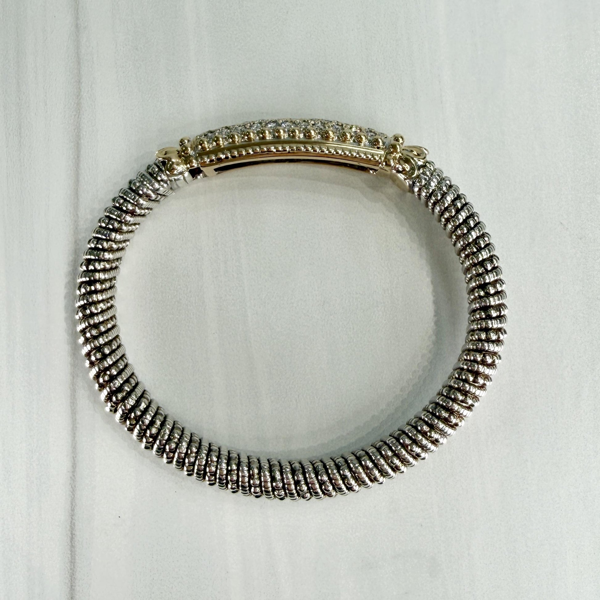 Alwand Vahan 8mm Diamond Bracelet 14k/Sterling Silver