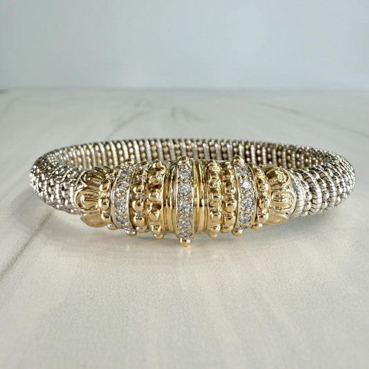 Alwand Vahan 8mm Diamond Bracelet 14k/Sterling Silver