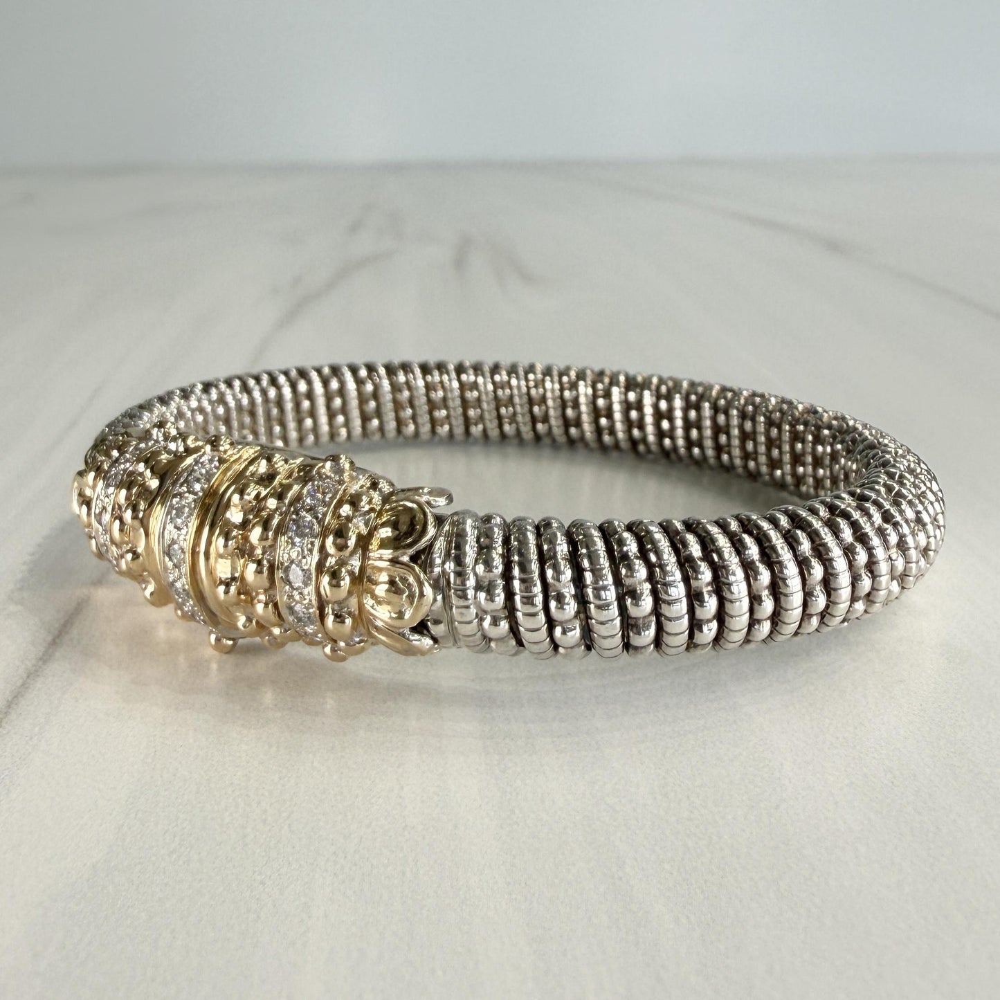 Alwand Vahan 8mm Diamond Bracelet 14k/Sterling Silver