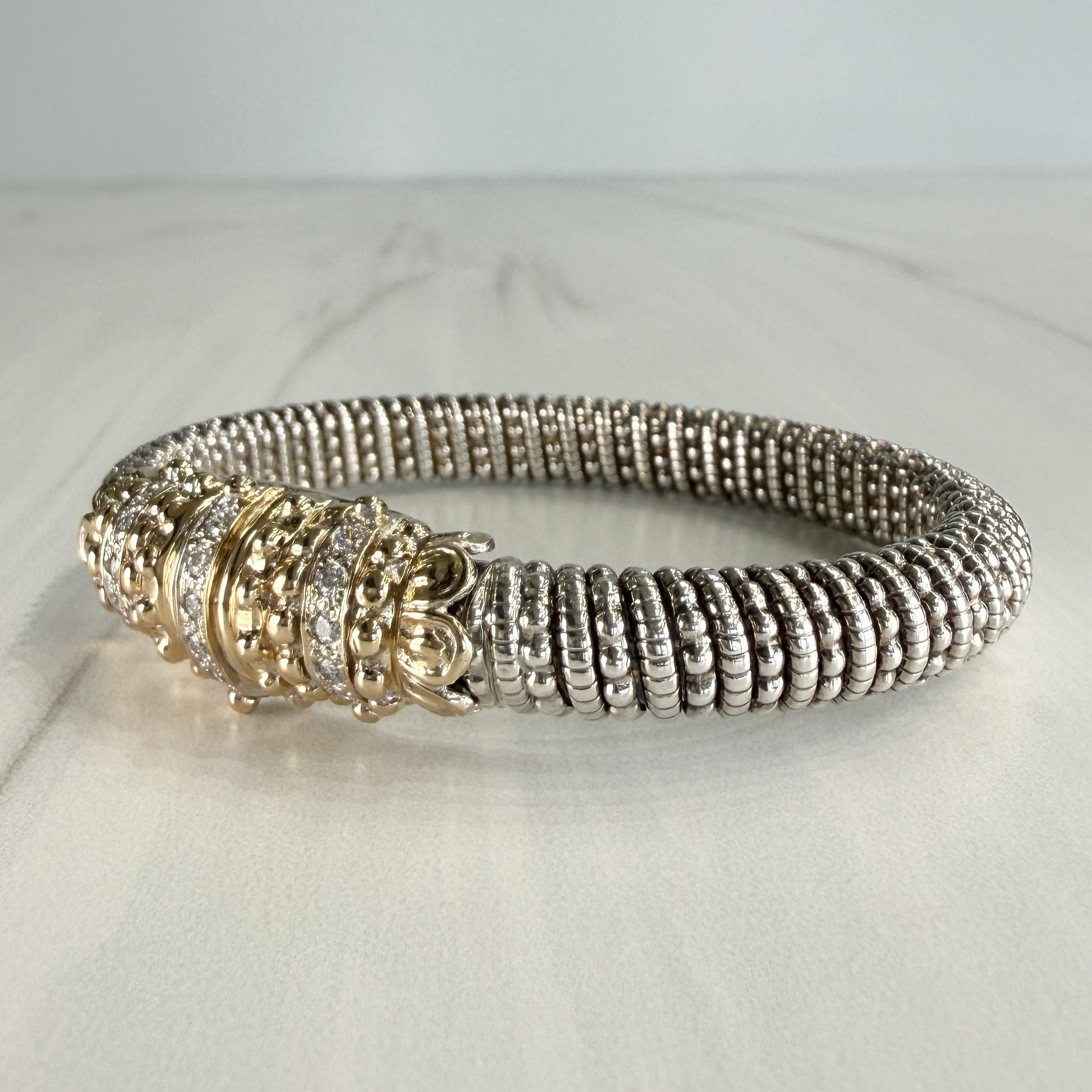 Alwand Vahan 8mm Diamond Bracelet 14k/Sterling Silver