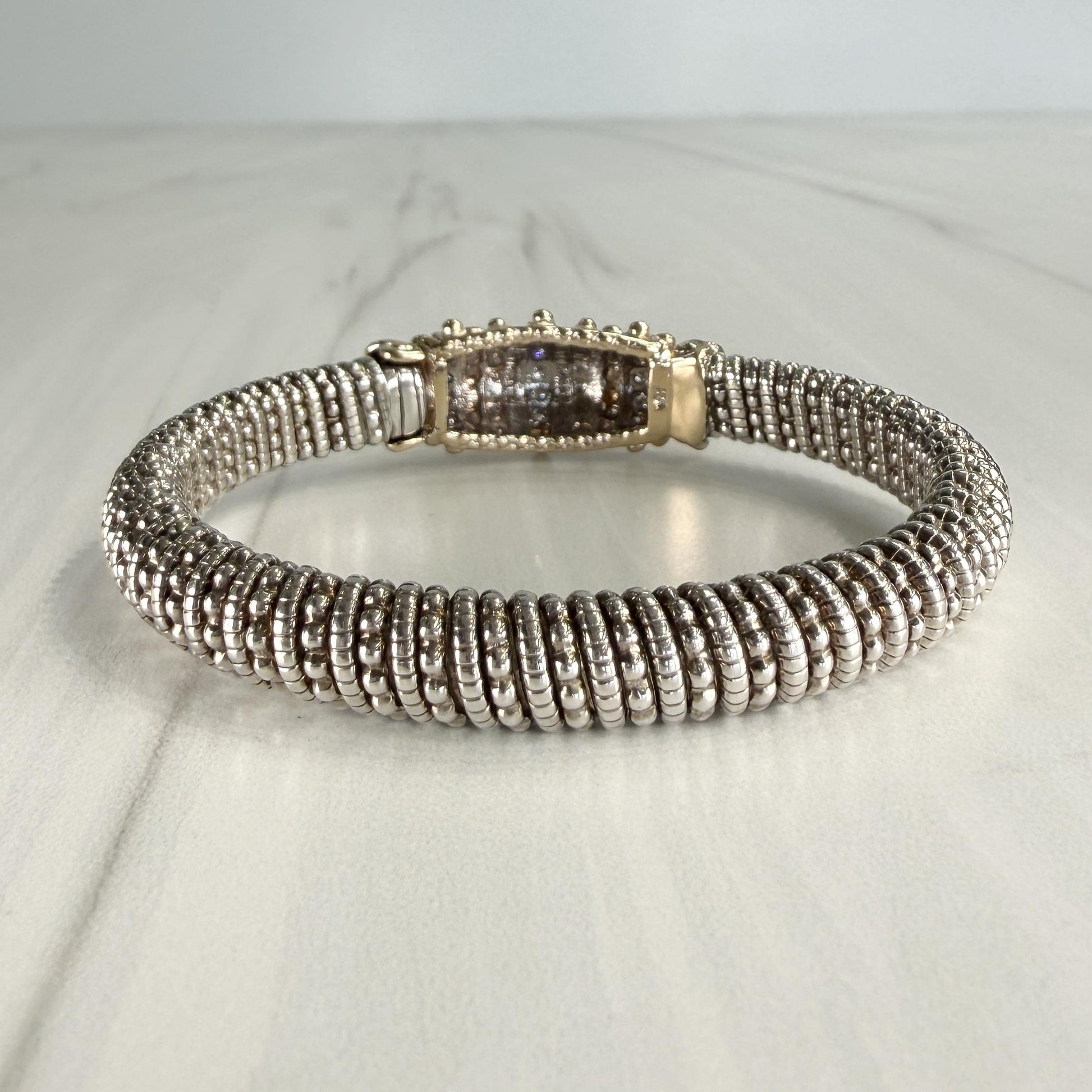 Alwand Vahan 8mm Diamond Bracelet 14k/Sterling Silver