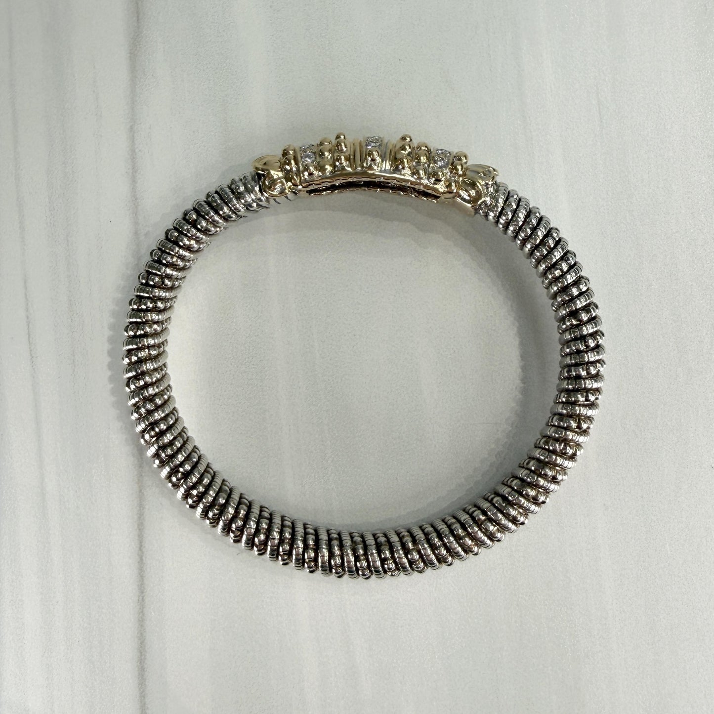 Alwand Vahan 8mm Diamond Bracelet 14k/Sterling Silver