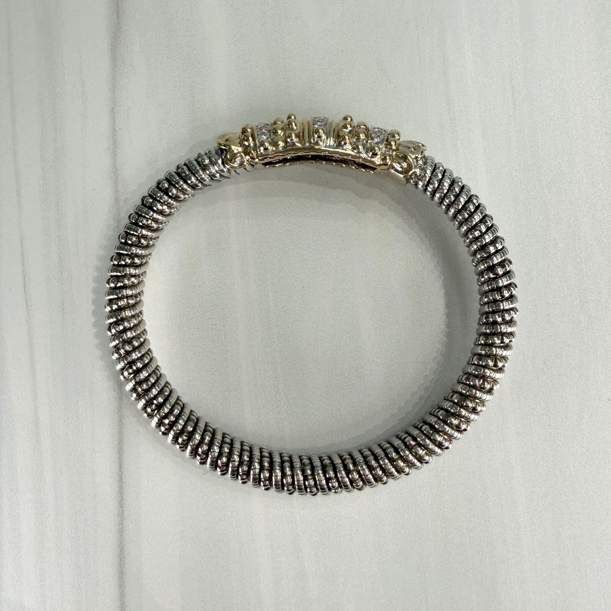 Alwand Vahan 8mm Diamond Bracelet 14k/Sterling Silver