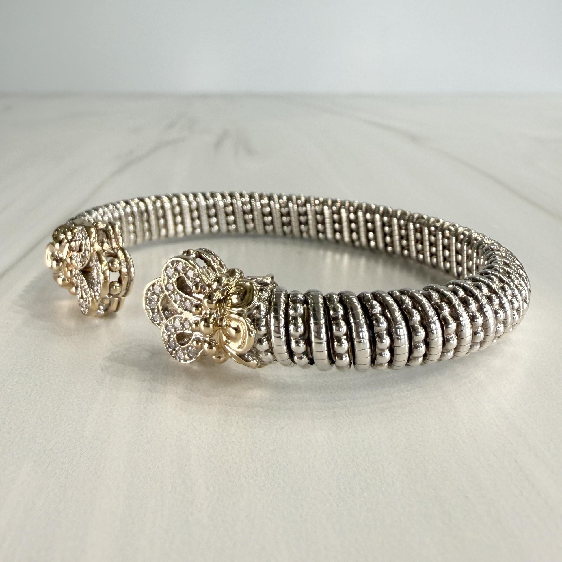 Alwand Vahan Diamond Cuff Bracelet 14k Gold/Sterling Silver