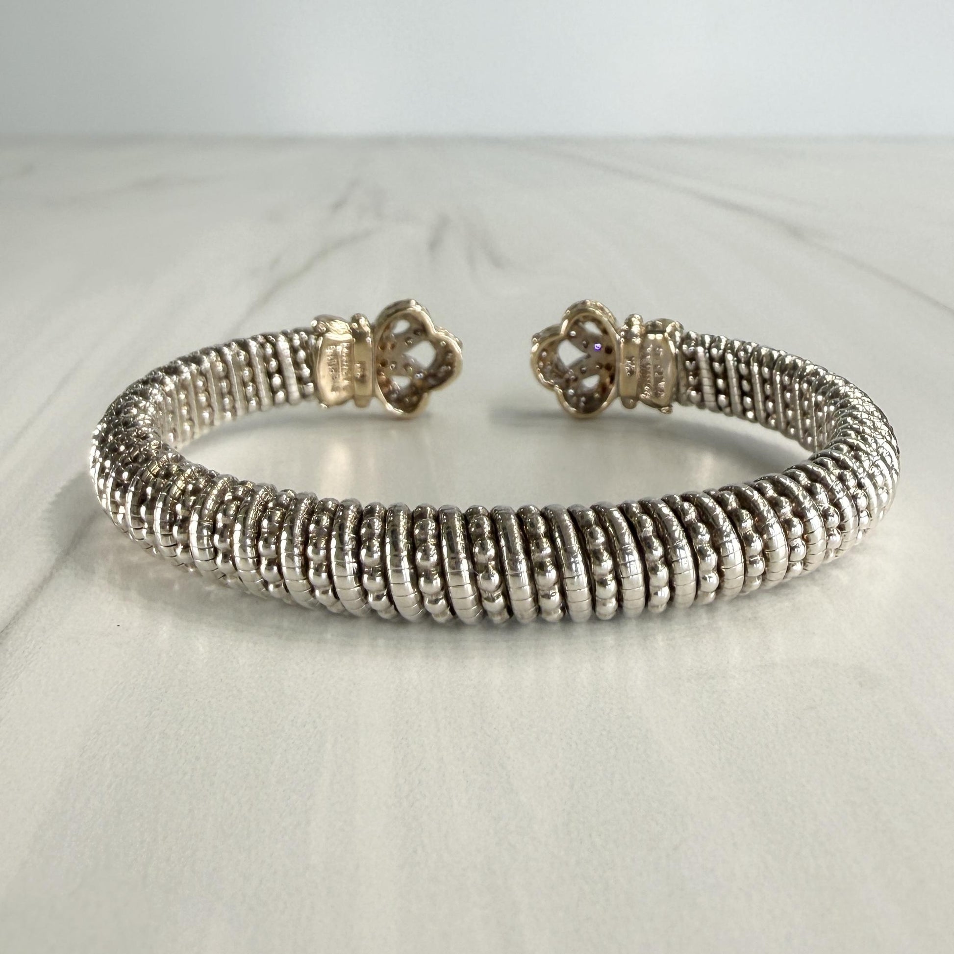 Alwand Vahan Diamond Cuff Bracelet 14k Gold/Sterling Silver