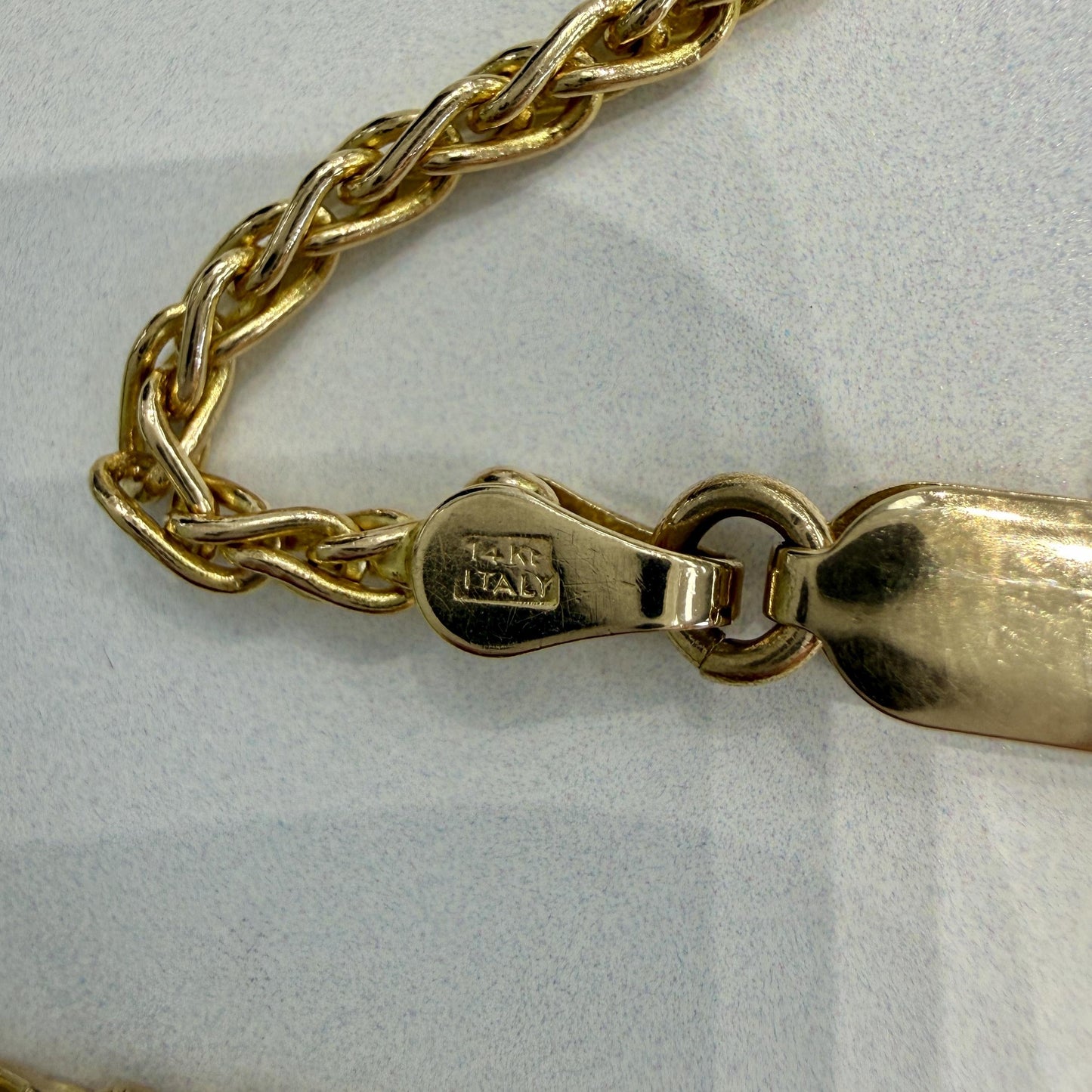 Diamond Pear and Baguette Necklace 14k Yellow Gold