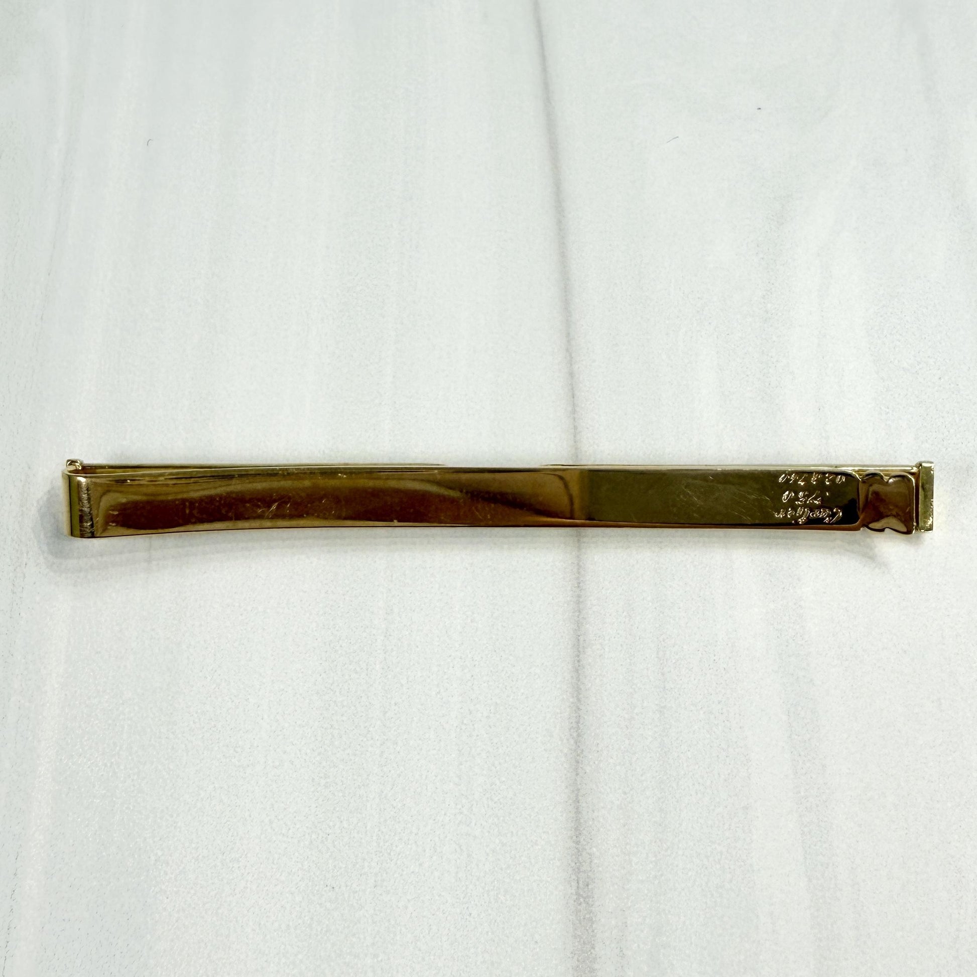 Cartier Pasha Sapphire Tie Clip 18k Yellow Gold