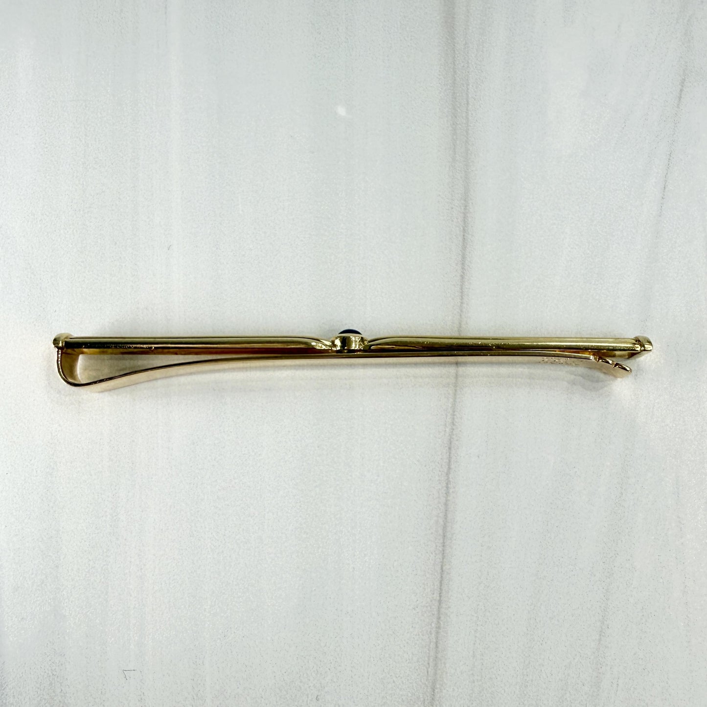 Cartier Pasha Sapphire Tie Clip 18k Yellow Gold