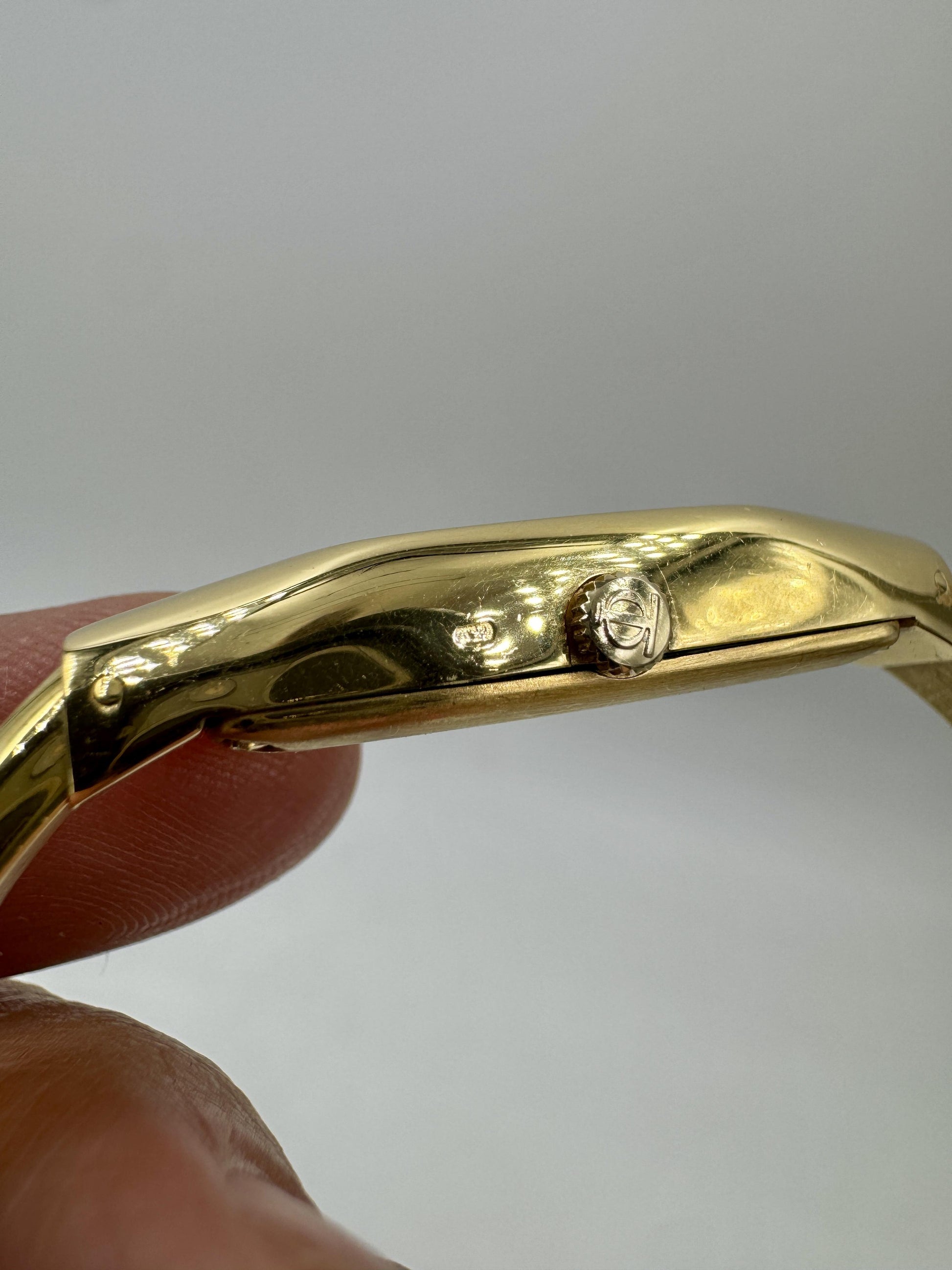 Rare Baume Mercier 18k Gold Quartz Bangle expandable Watch