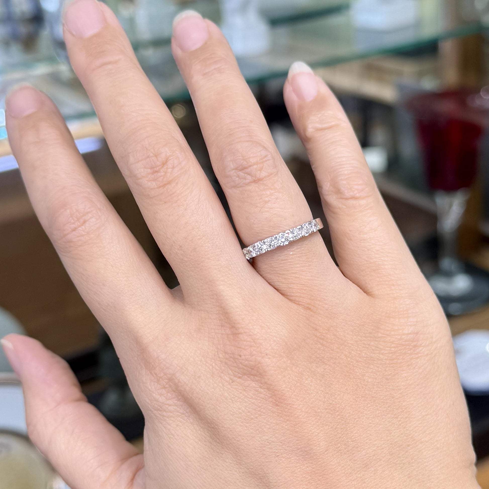 THE LEO .78ctw Diamond Band Ring 14k White Gold