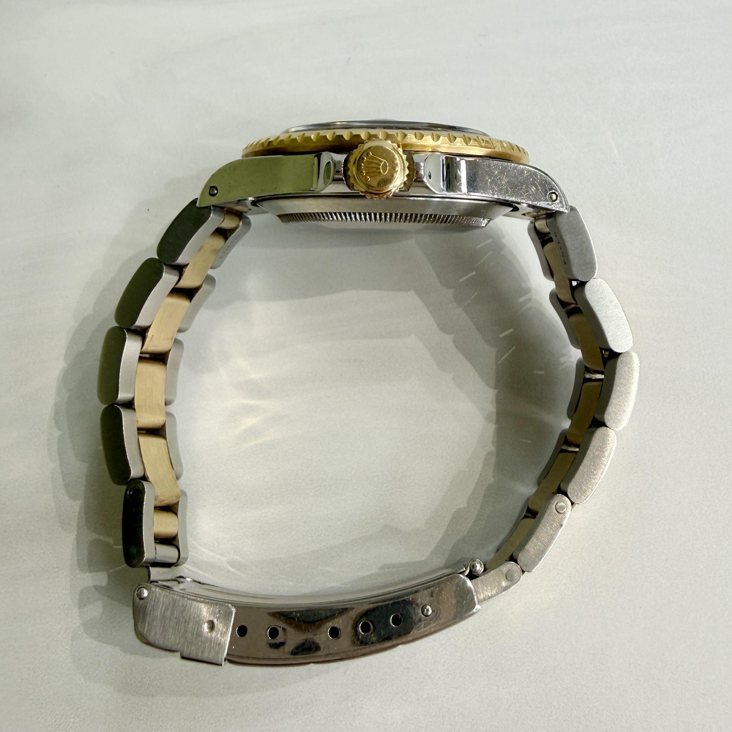 Rolex 16613 Submariner "Serti" 18K YG / SS Silver Dial Circa. 1993