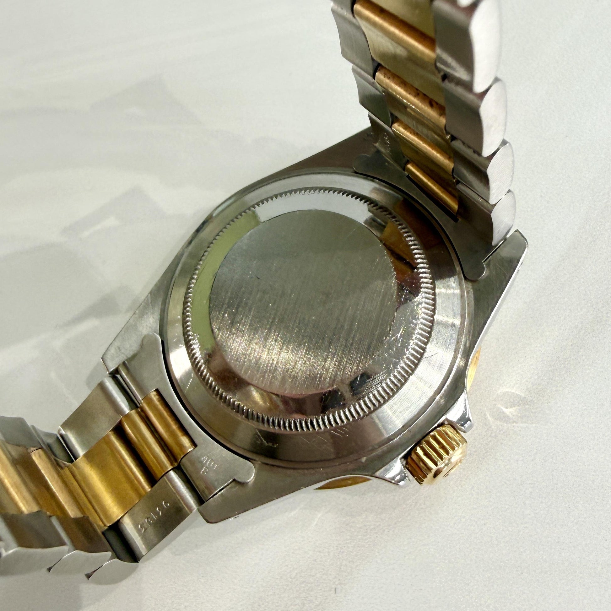 Rolex 16613 Submariner "Serti" 18K YG / SS Silver Dial Circa. 1993