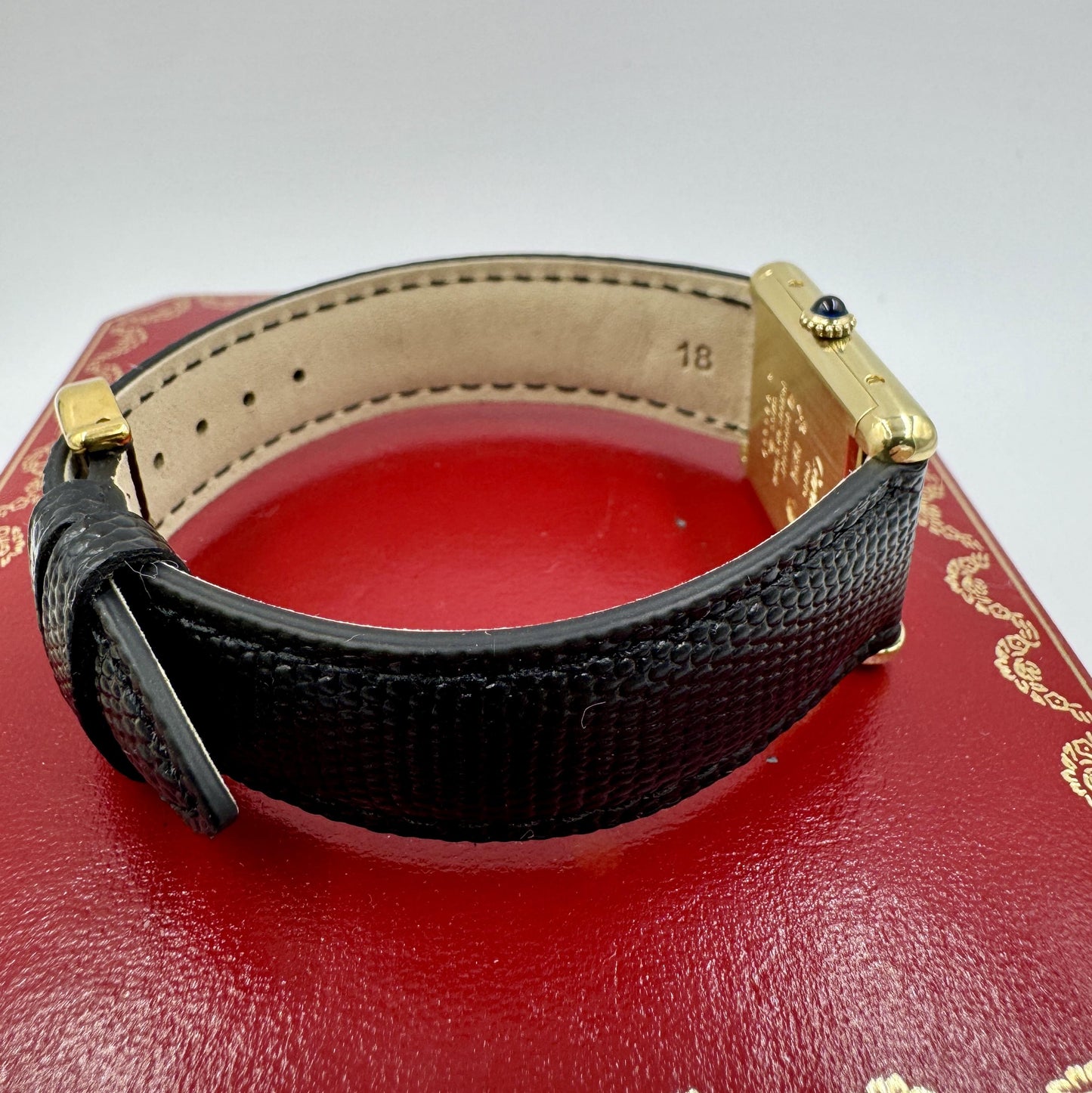 Cartier Must Tank Vermeil Case Manual Wind Womens Watch