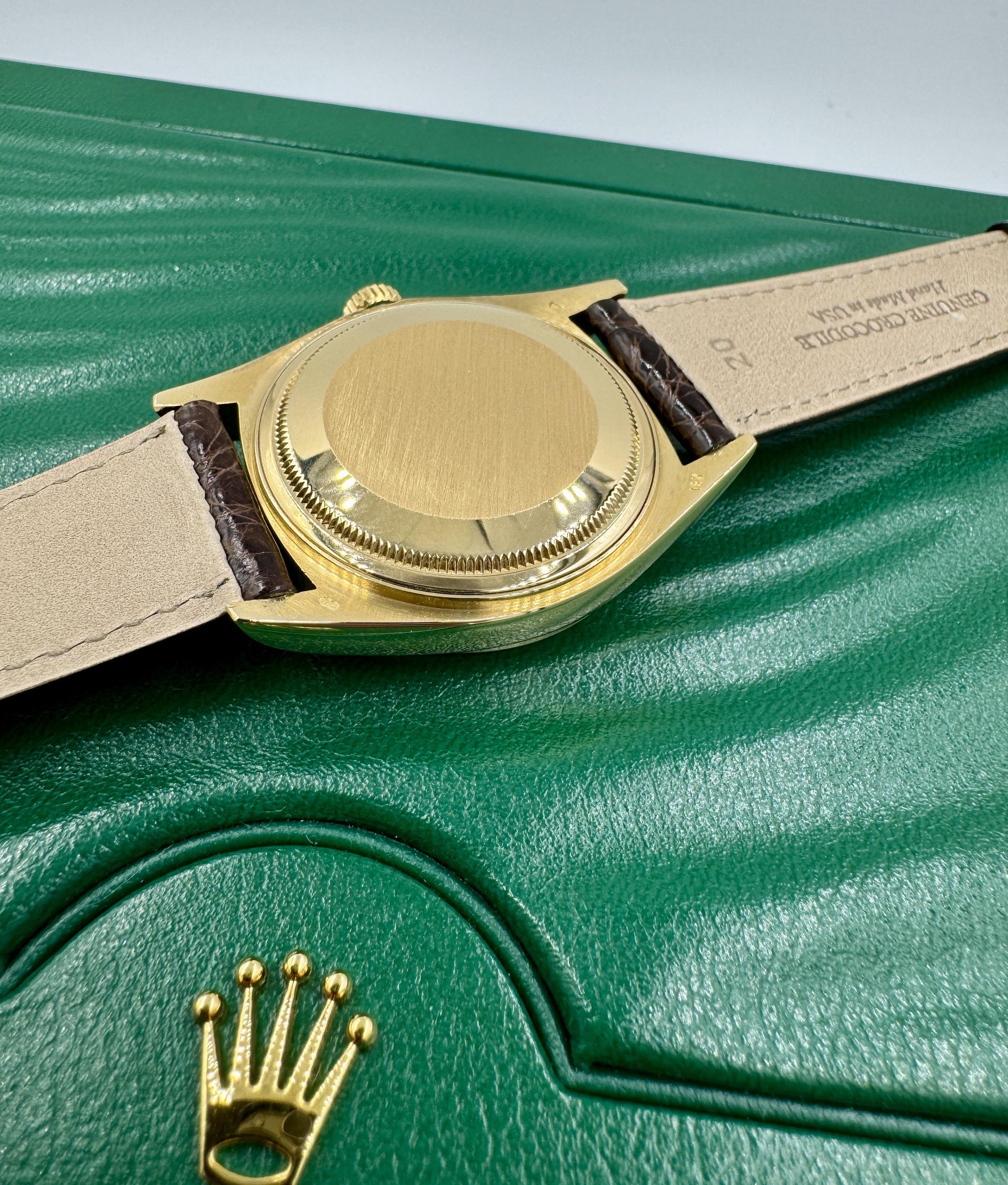 Rare Rolex 16018 18k Gold Datejust Unpolished Minty condition