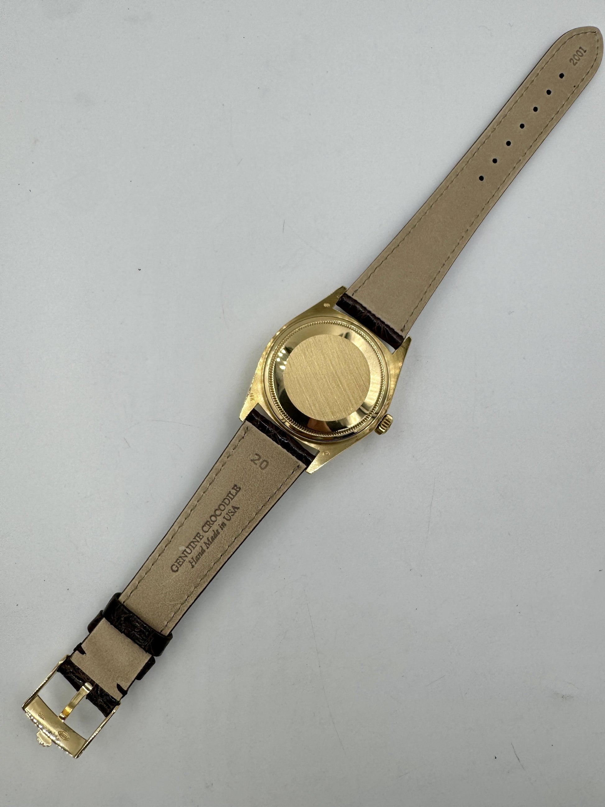 Rare Rolex 16018 18k Gold Datejust Unpolished Minty condition
