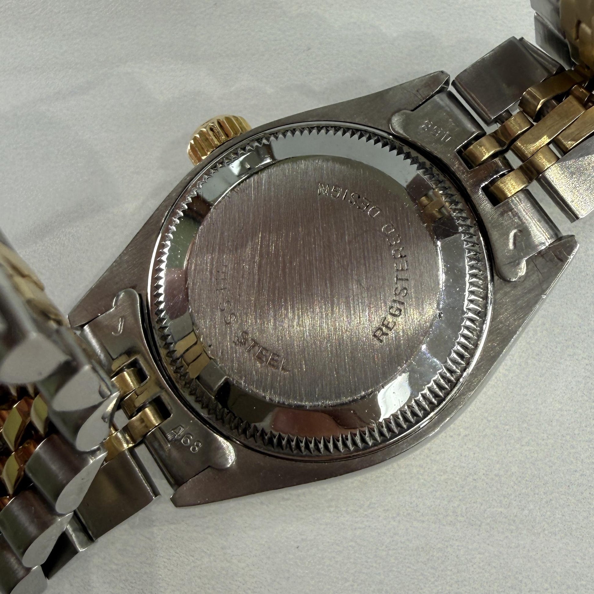 Vintage Rolex 26mm 14k/ Stainless Steel Two Tone Watch Ref: 6917