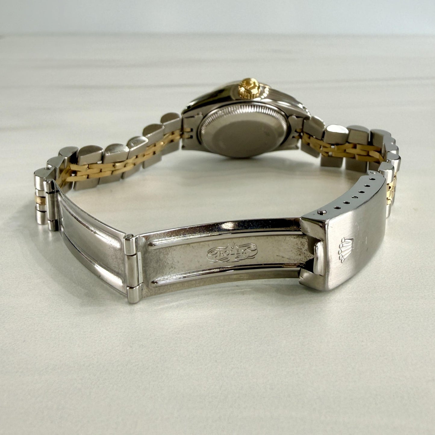 Vintage Rolex 26mm 14k/ Stainless Steel Two Tone Watch Ref: 6917