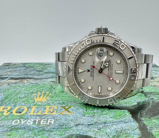 Rolex Yacht-Master 16622 Platinum Bezel 40mm Watch 2007