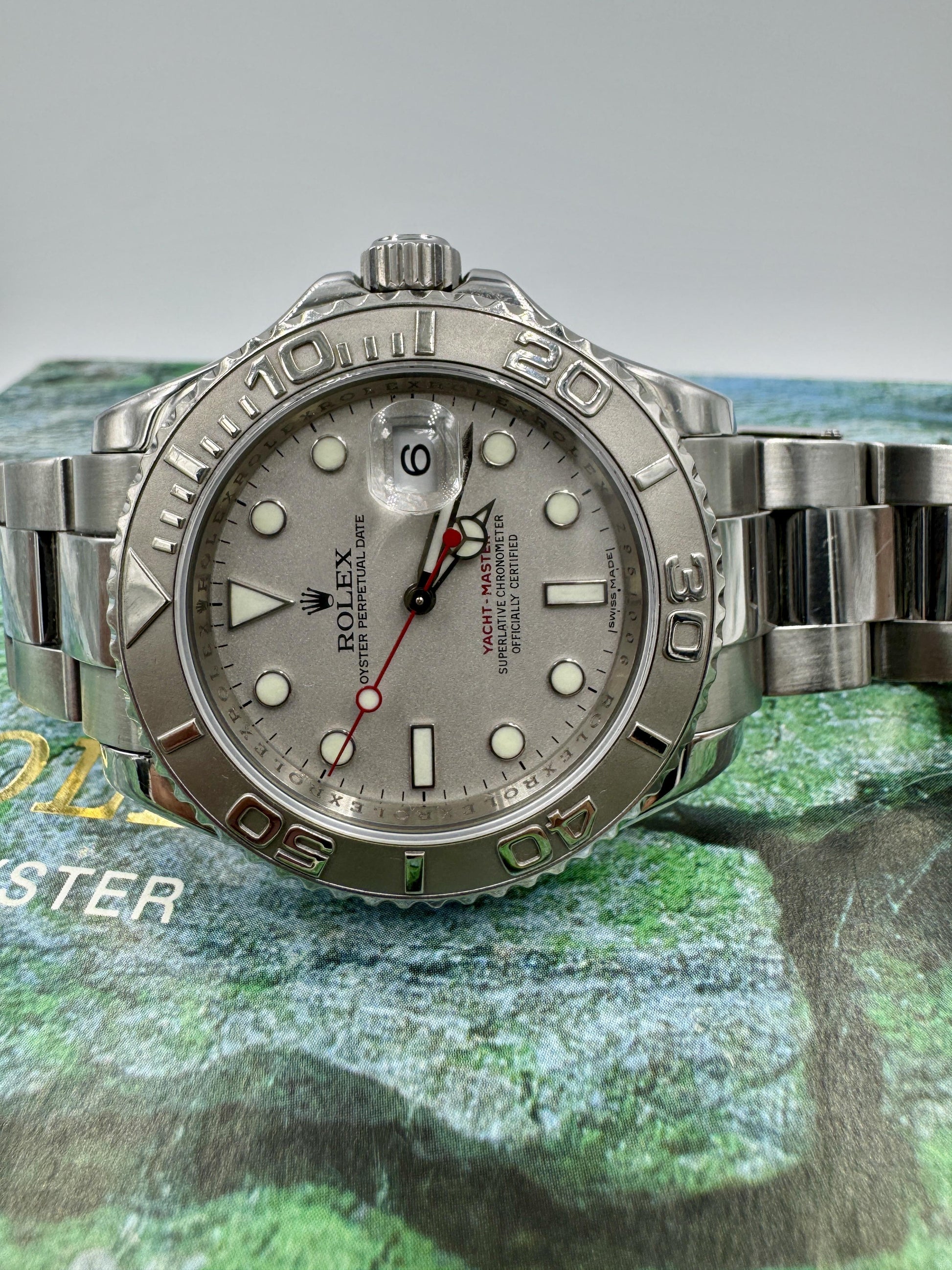 Rolex Yacht-Master 16622 Platinum Bezel 40mm Watch 2007