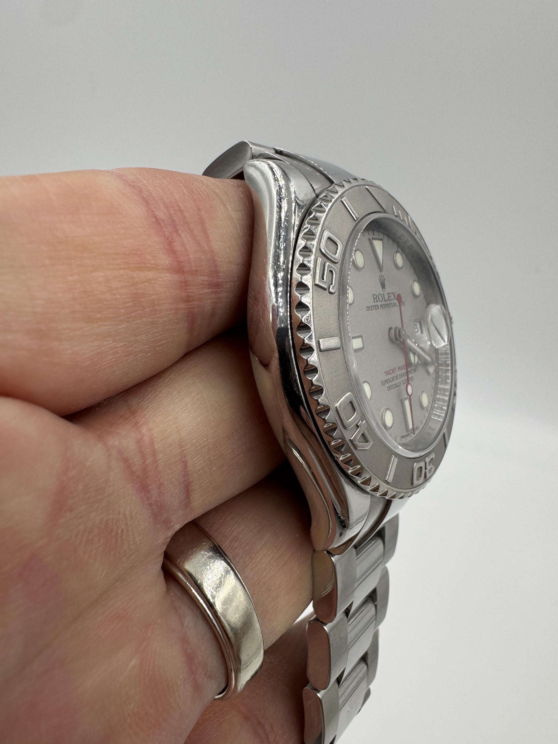 Rolex Yacht-Master 16622 Platinum Bezel 40mm Watch 2007