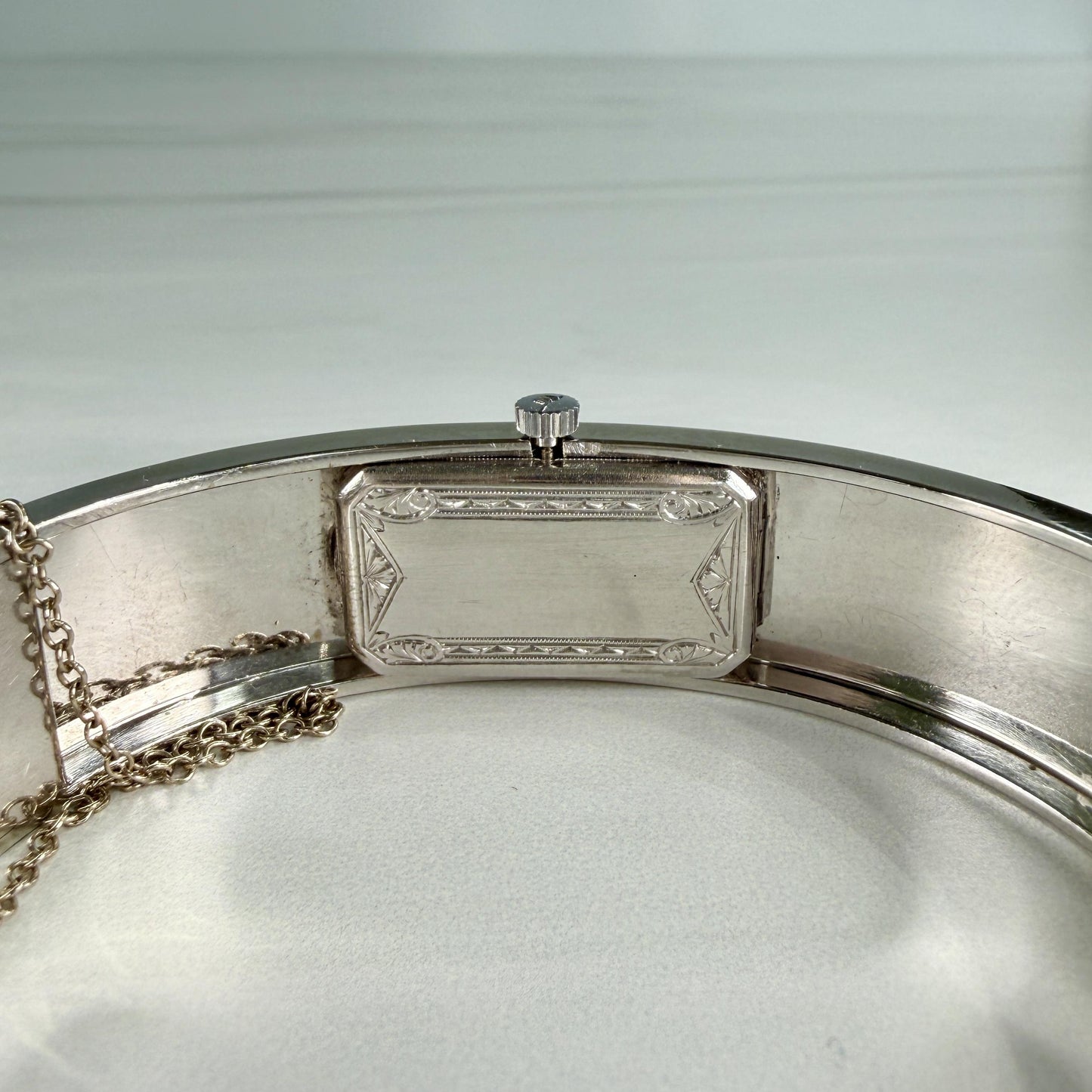 1930's Art Deco Audemars Piguet Transitional Diamond Bangle Watch 14k/Platinum