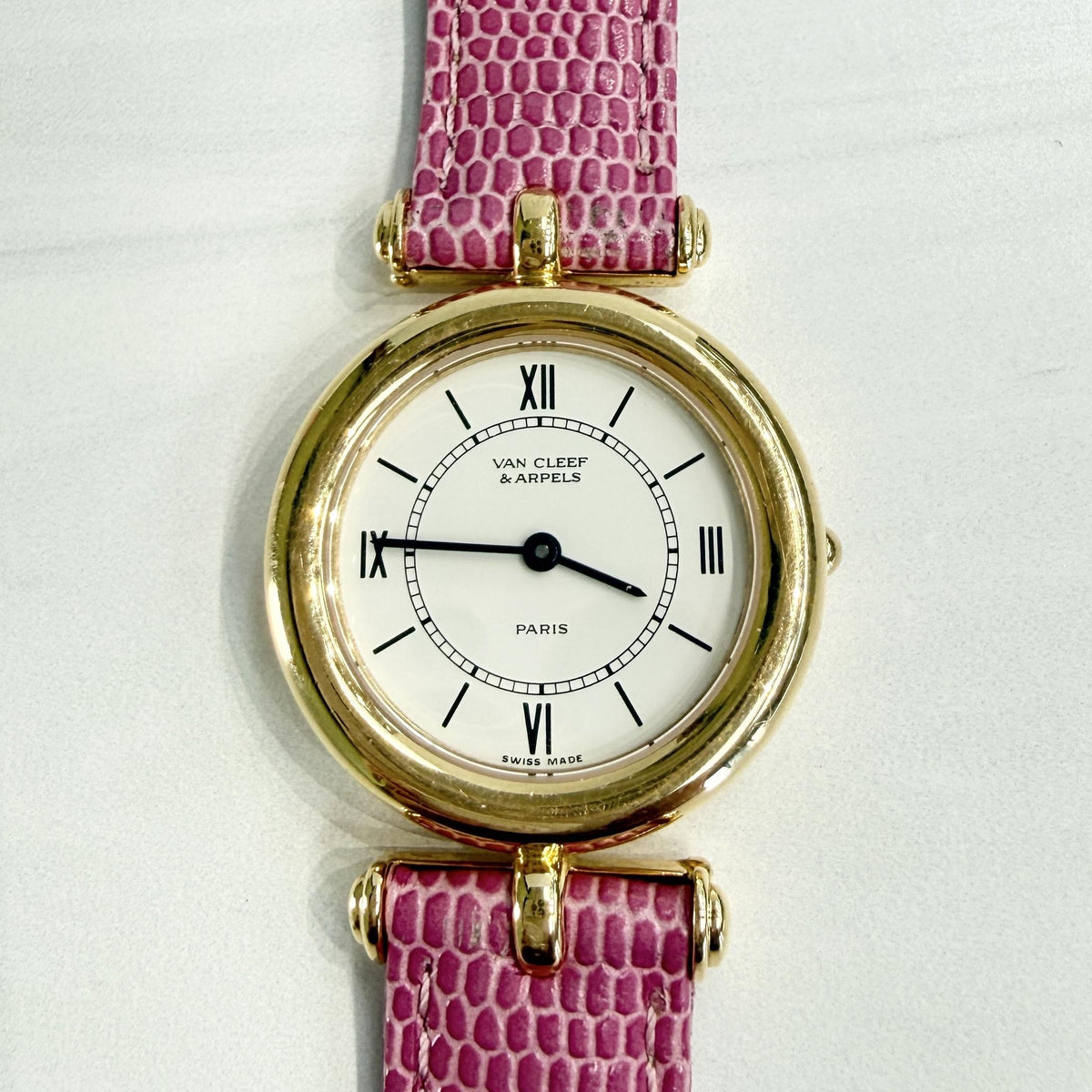 Rare Van Cleef & Arpels 18k Yellow Gold Watch