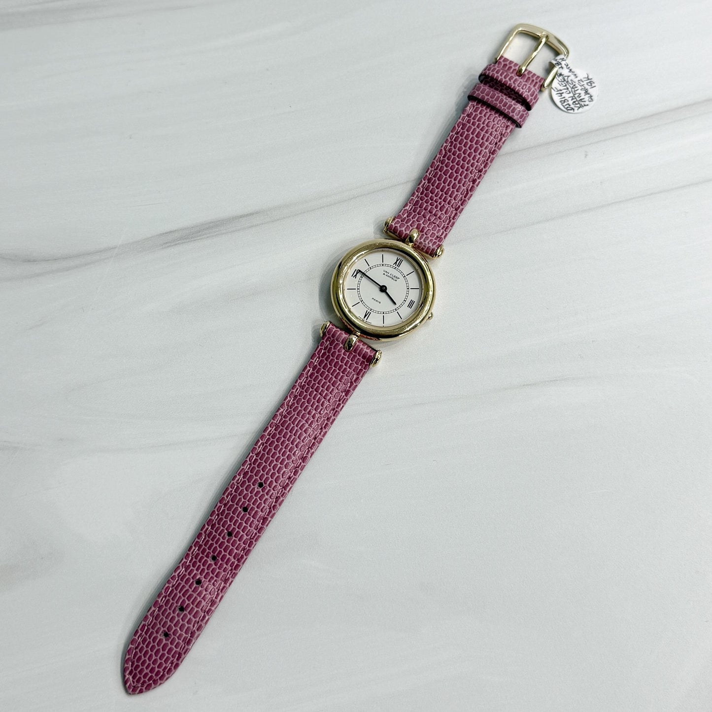 Rare Van Cleef & Arpels 18k Yellow Gold Watch