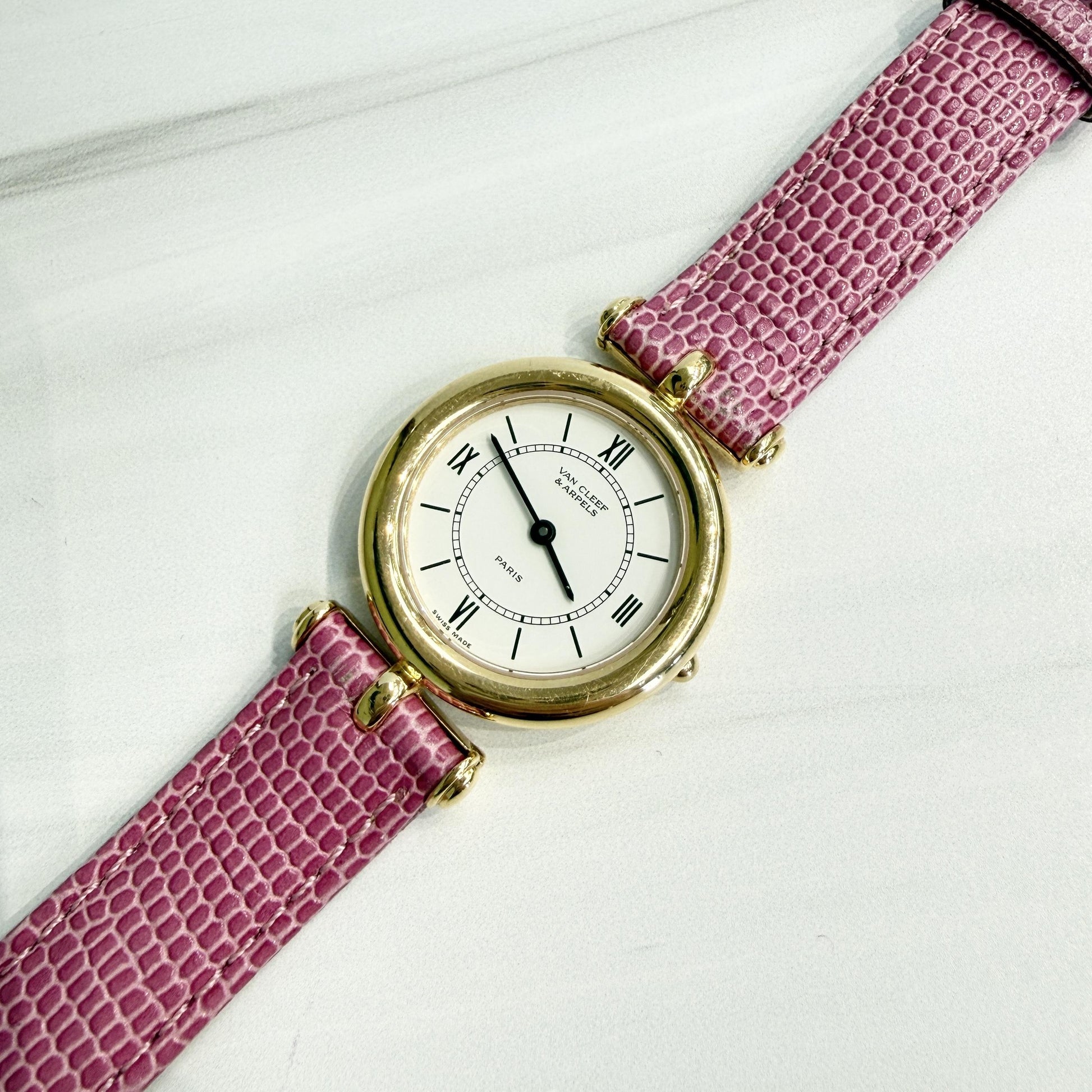 Rare Van Cleef & Arpels 18k Yellow Gold Watch
