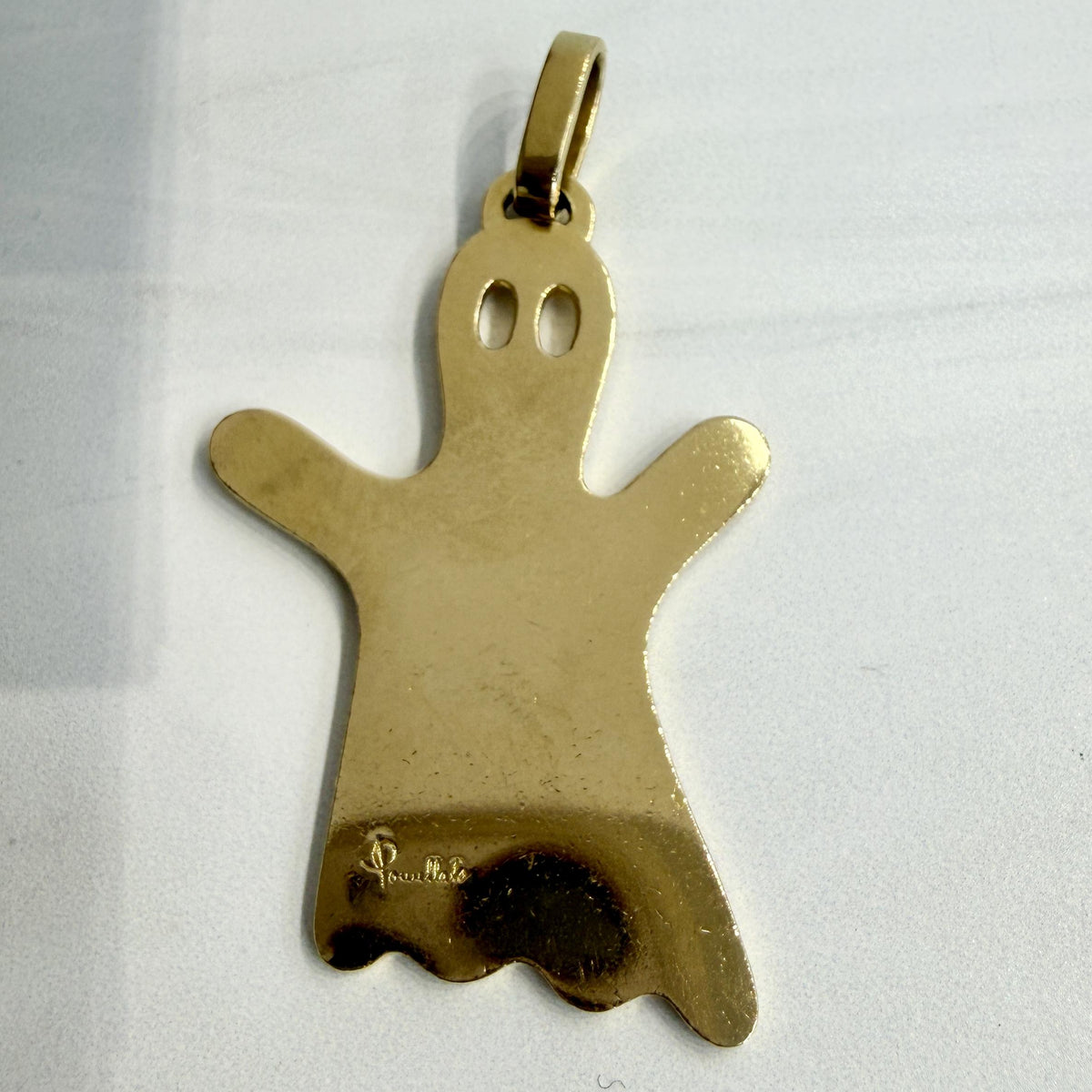 Estate Pomellato Large Ghost Pendant 18k Yellow Gold