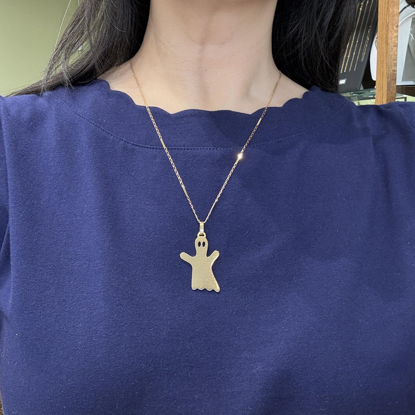 Estate Pomellato Large Ghost Pendant 18k Yellow Gold