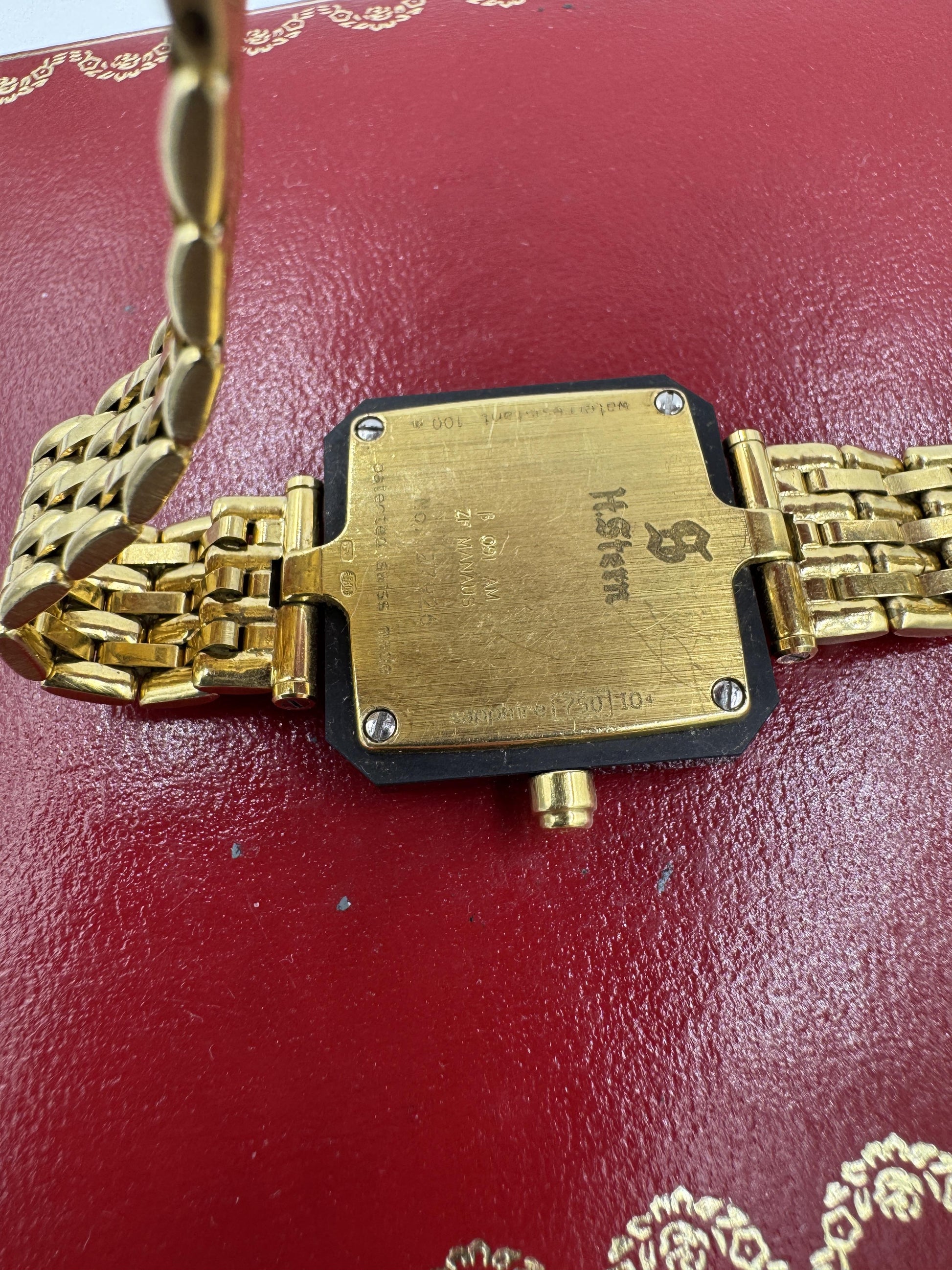 H. Stern 18k Gold Blue Sapphire and Diamond Watch
