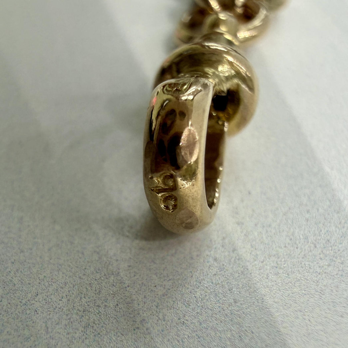 Antique Victorian 57" Long Guard Chain Charles Daniel Broughton 9k