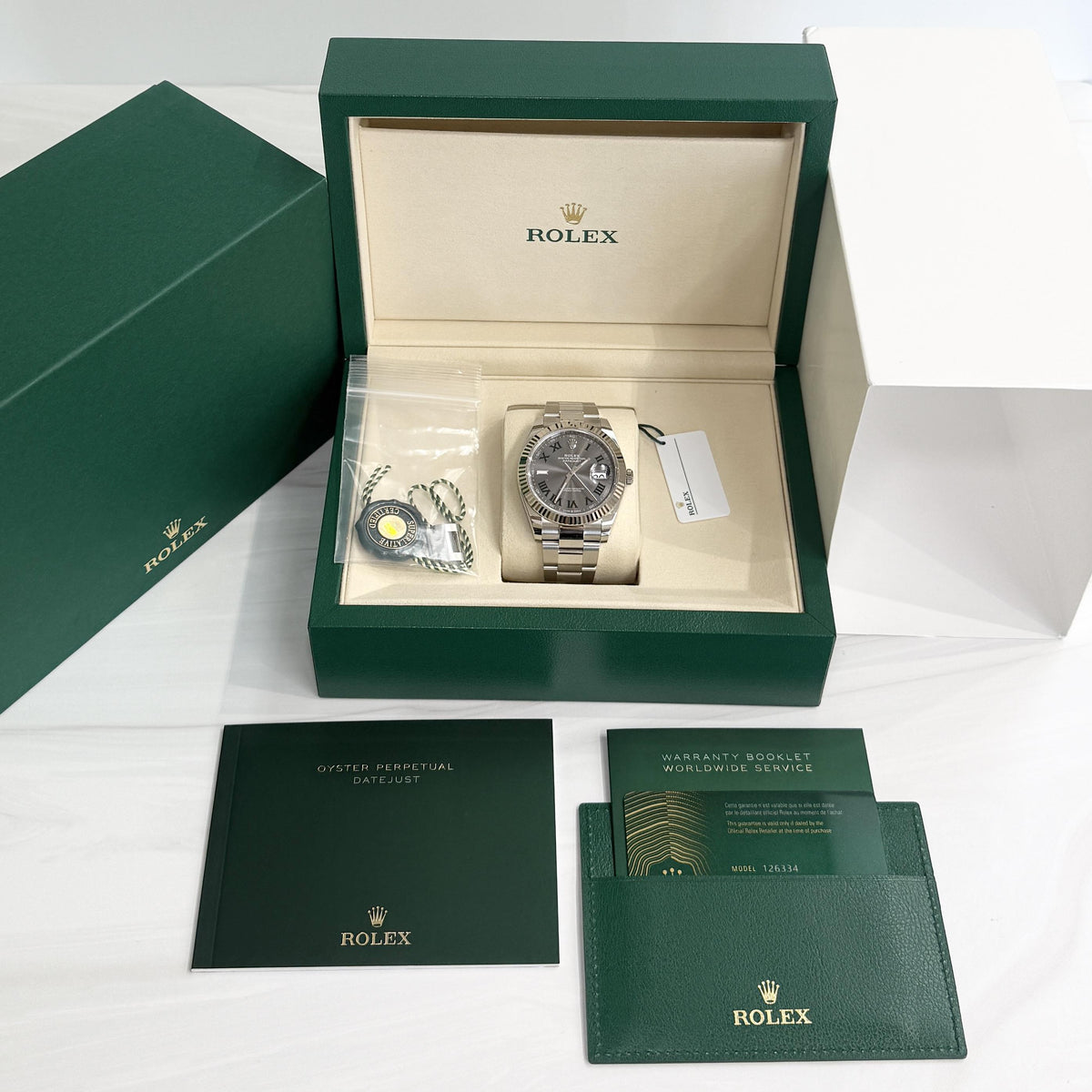 Rolex Datejust 41 mm 126334 Wimbledon UNWORN 2026 Slate Roman Oyster
