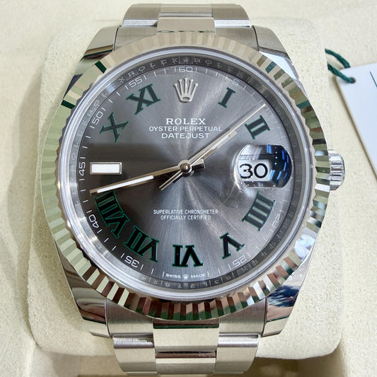 Rolex Datejust 41 mm 126334 Wimbledon UNWORN 2026 Slate Roman Oyster