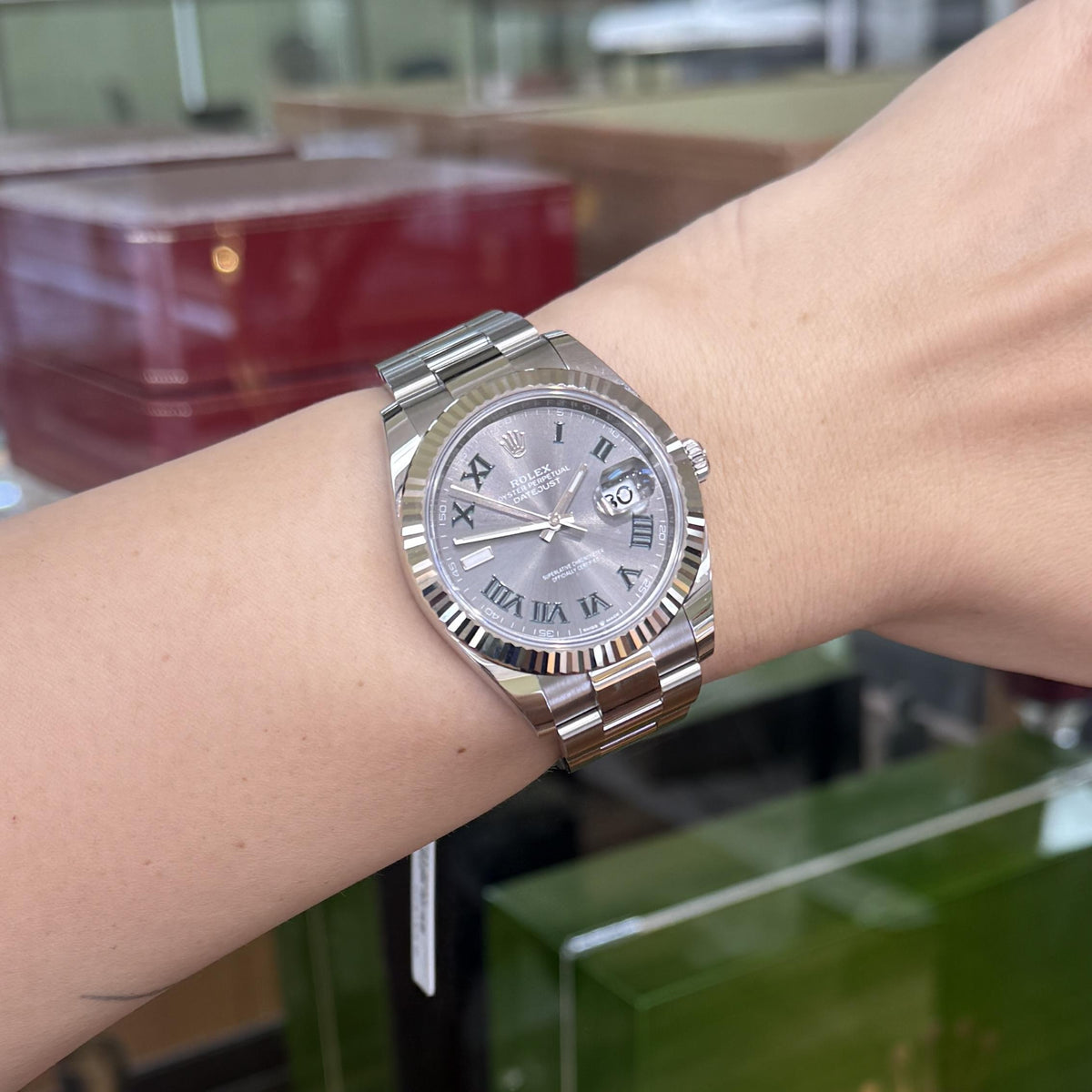 Rolex Datejust 41 mm 126334 Wimbledon UNWORN 2026 Slate Roman Oyster