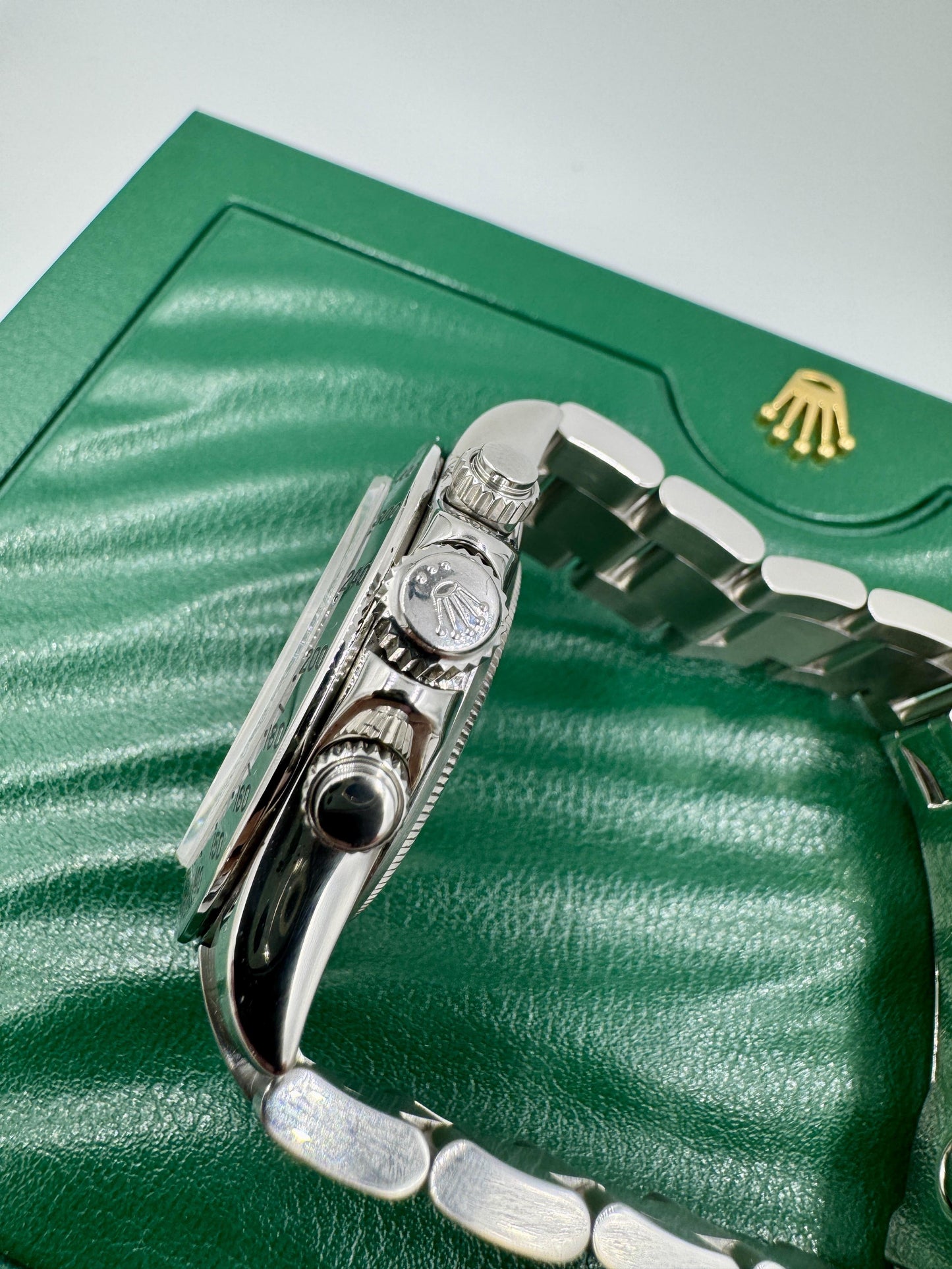 Rolex Daytona Cosmograph White Stainless Steel 40mm REHAUT Watch 116520