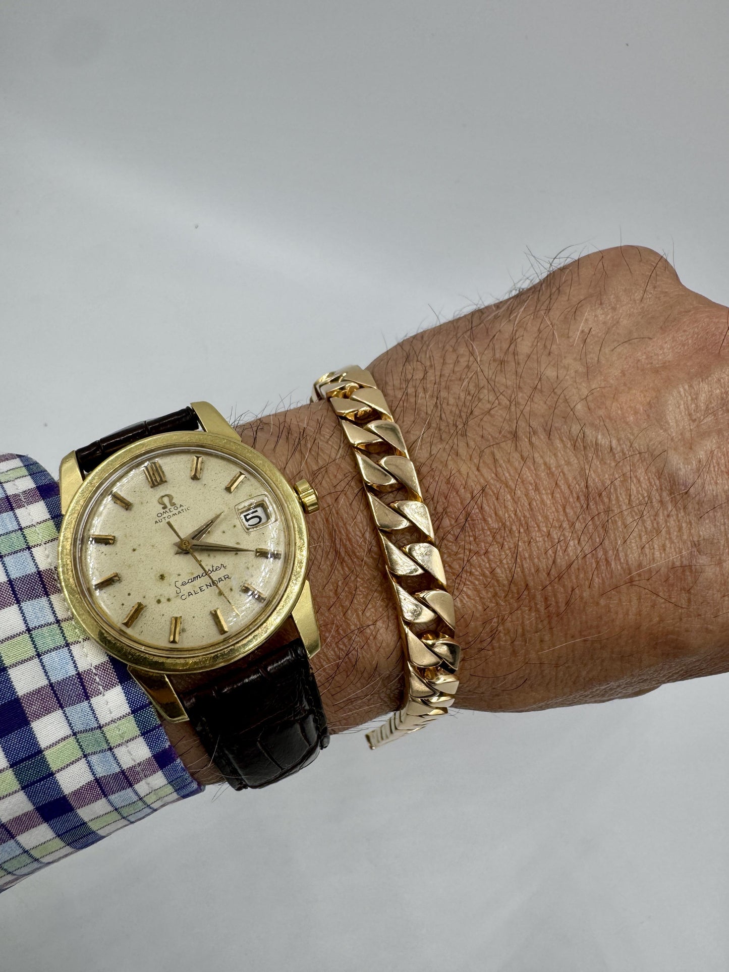 Tiffany 18k Curb Link Rose Gold Bracelet Men's