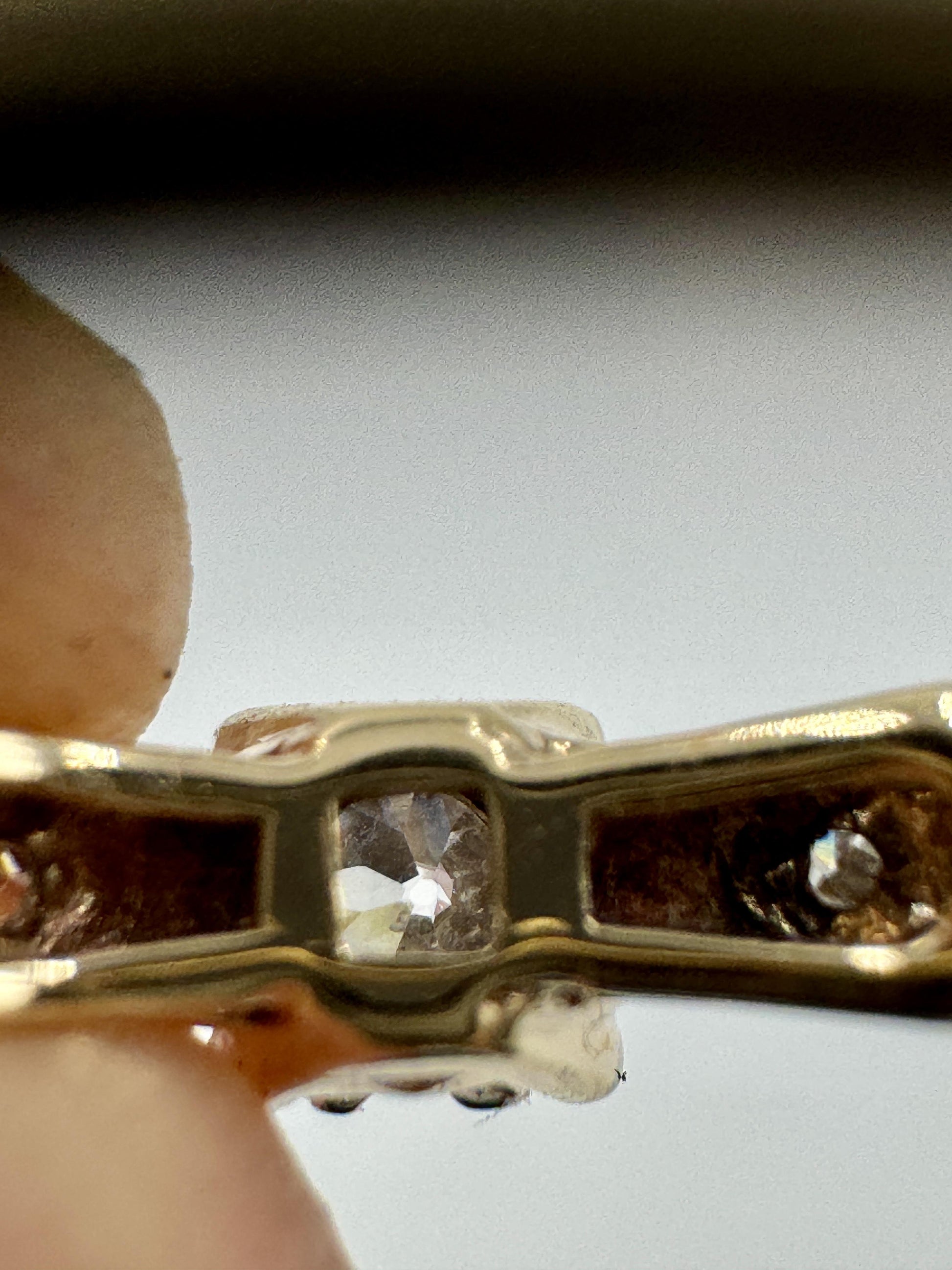 Antique Old European Cut Diamond Ring Engagement Ring 14k