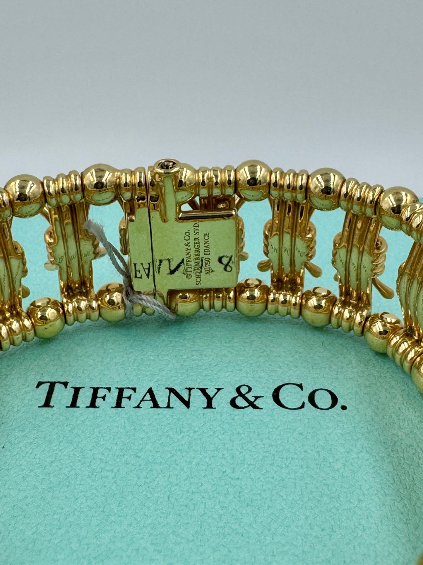 Tiffany Schlumberger 18k Fancy Link Wide Bracelet