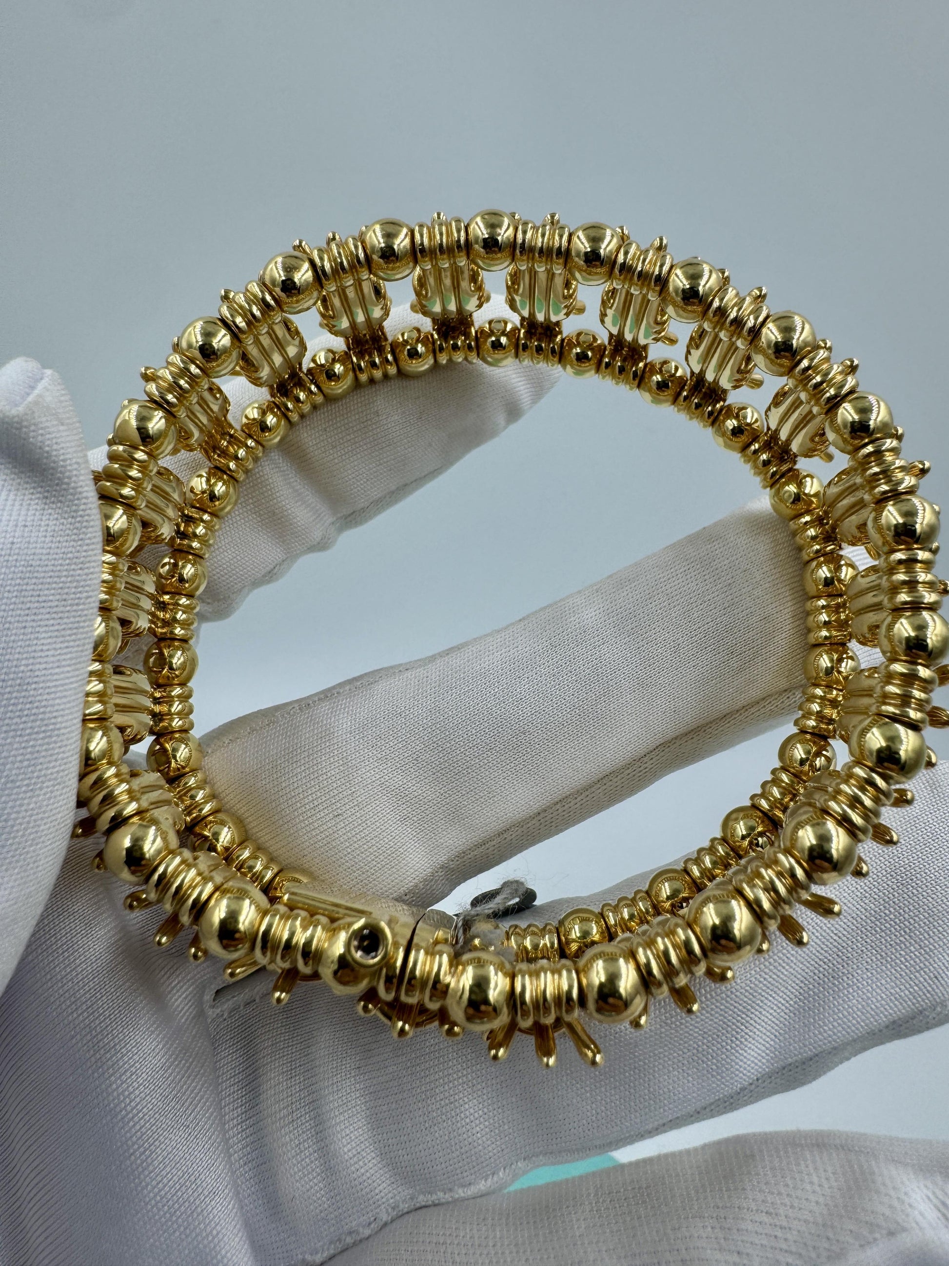 Tiffany Schlumberger 18k Fancy Link Wide Bracelet