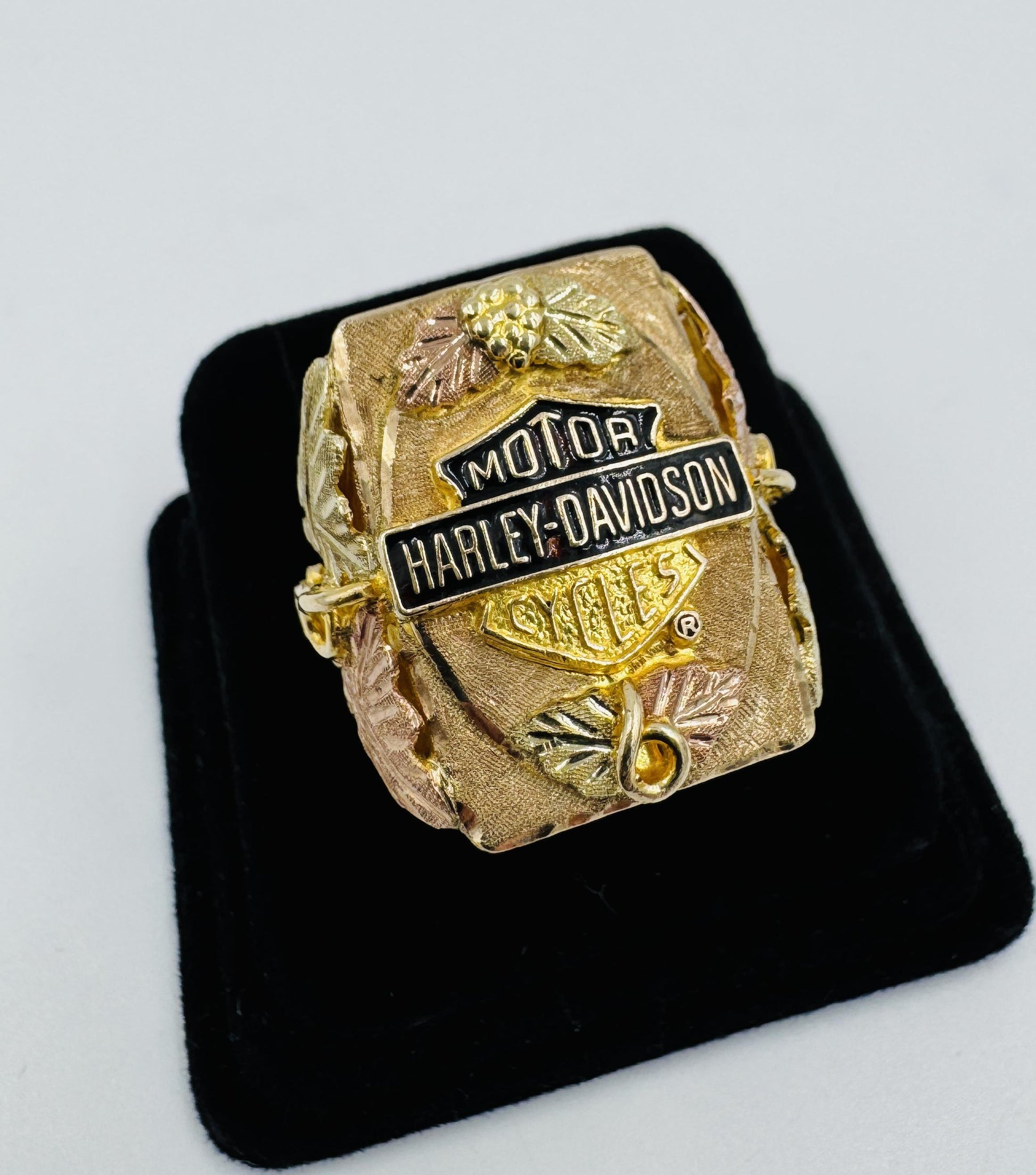 Vintage Harley Davidson Black Hills Gold Ring